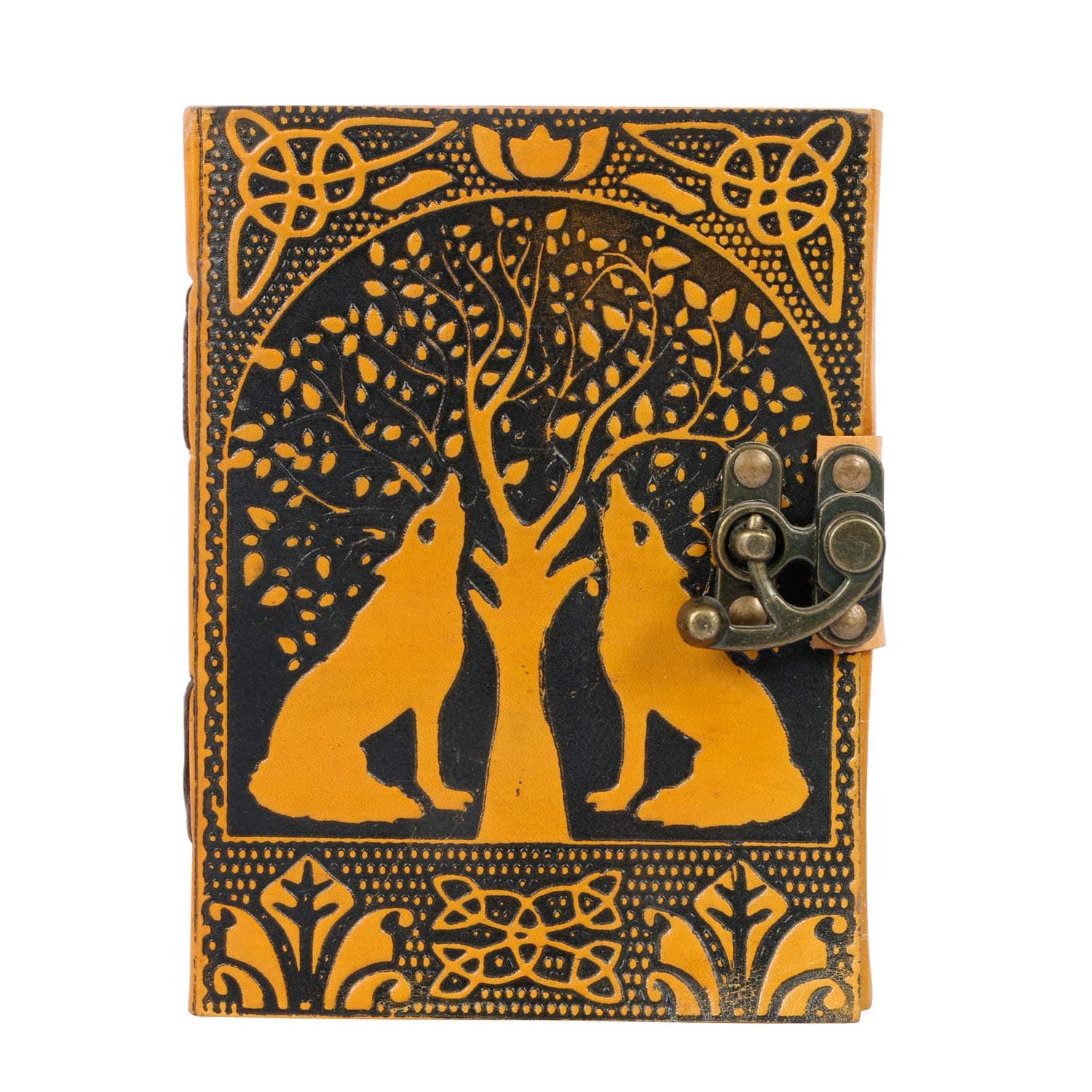 LEATHER JOURNAL Writing Notebook - Antique Handmade Leather Bound Daily Notepad For Men & Women Unlined Paper 7 x 5 Inches, Best Present for Art Sketchbook, Travel Diary & Notebooks to Write in