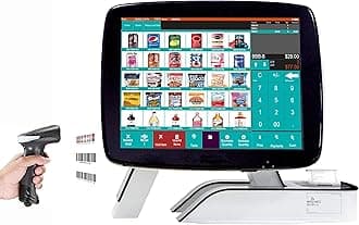 (Ship from USA) Cash Register with Built-in 2 1/4" Thermal Printer Point of Sale System Touch Screen for Retail Businesses
