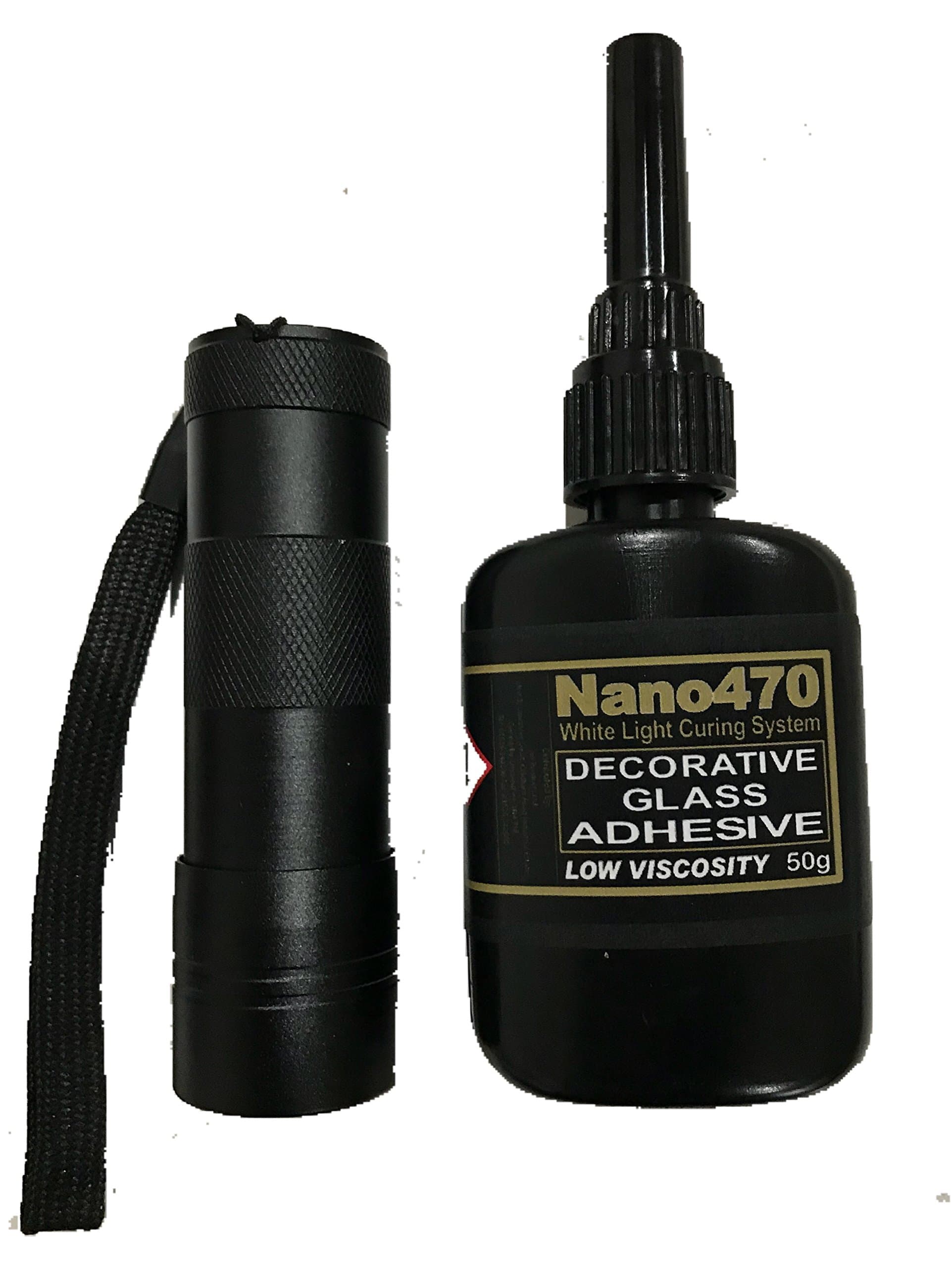 Nano470 Low Viscosity Decorative Adhesive 50g with UV Torch