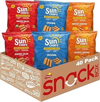 Sunchips Multigrain Chips Variety Pack, 40 Count