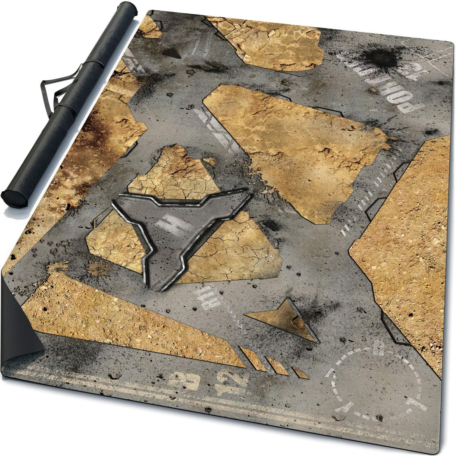 6' x 4' Mouse Pad Rubber Battle Mat: Sector B-12 + Bag