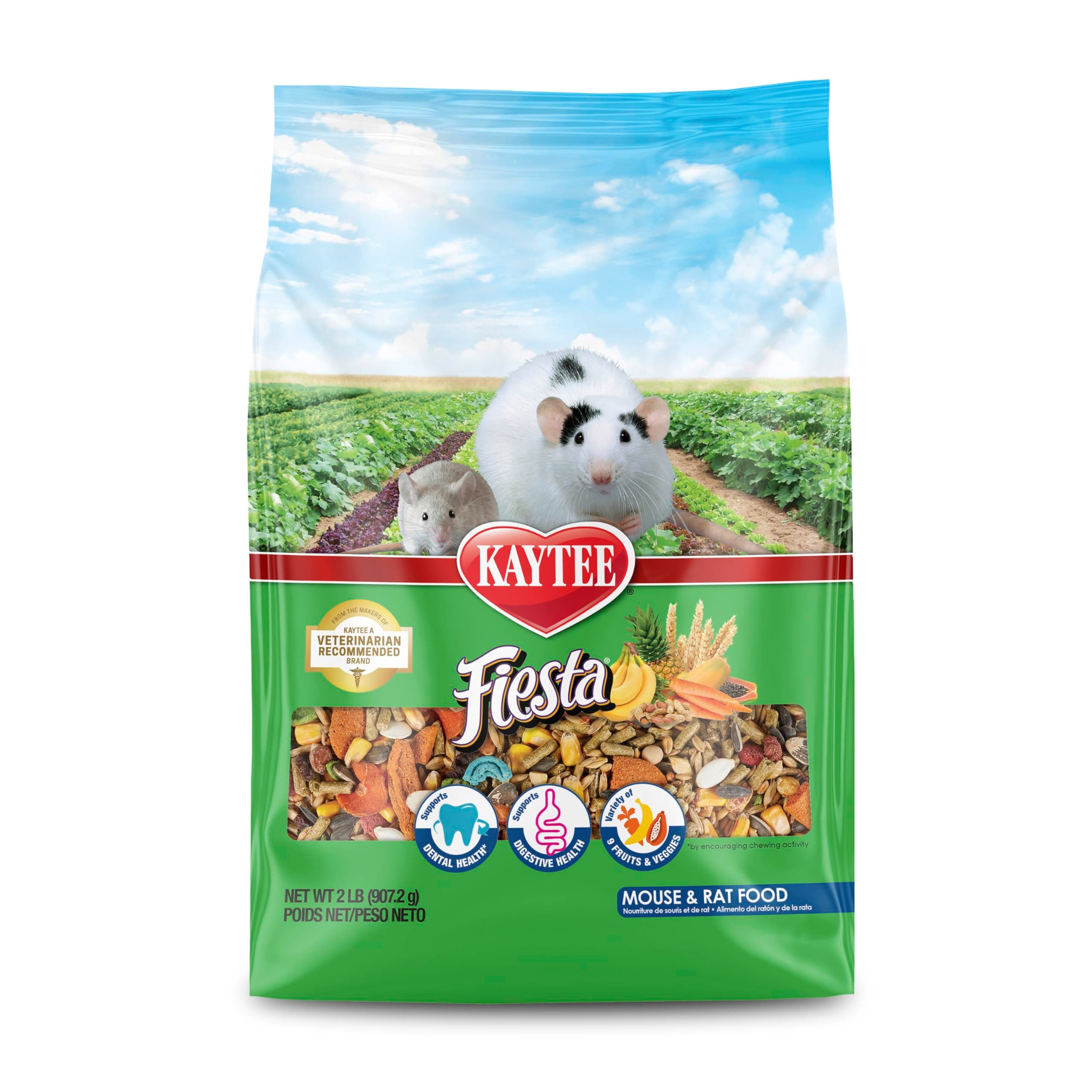 Kaytee KT Fiesta Mouse & Rat 2LB 6CS