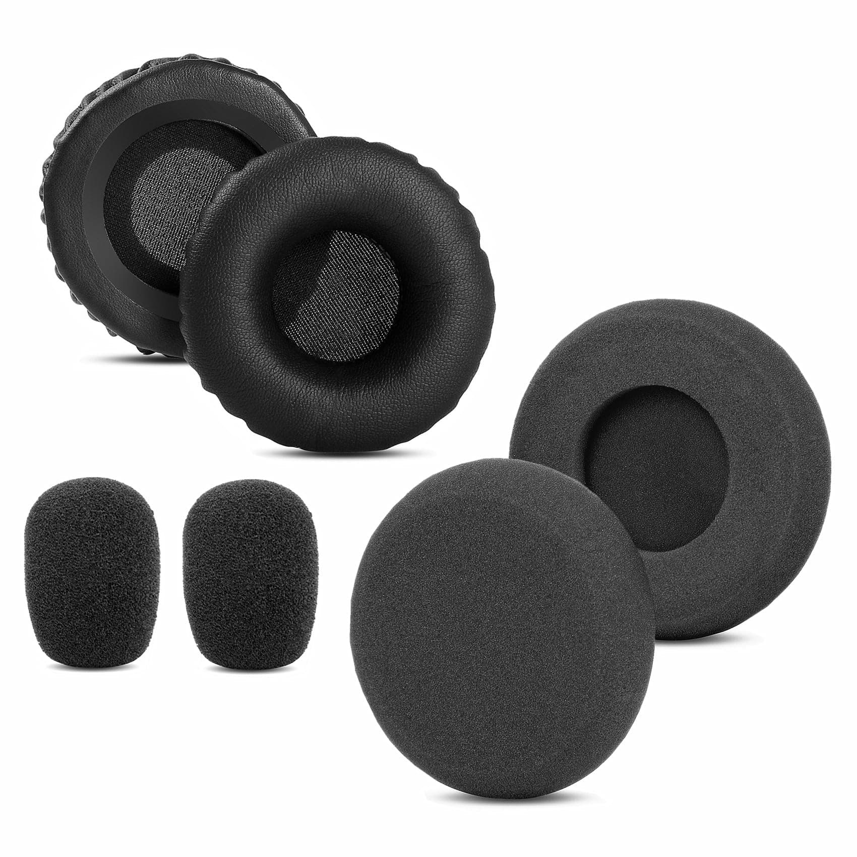 Ear Pads Foam Compatible with VXI BlueParrott B250-XT Plus B250XT B150 Headset Replacement Ear/Mic Cushion Kit 6 Pcs (Style 1)