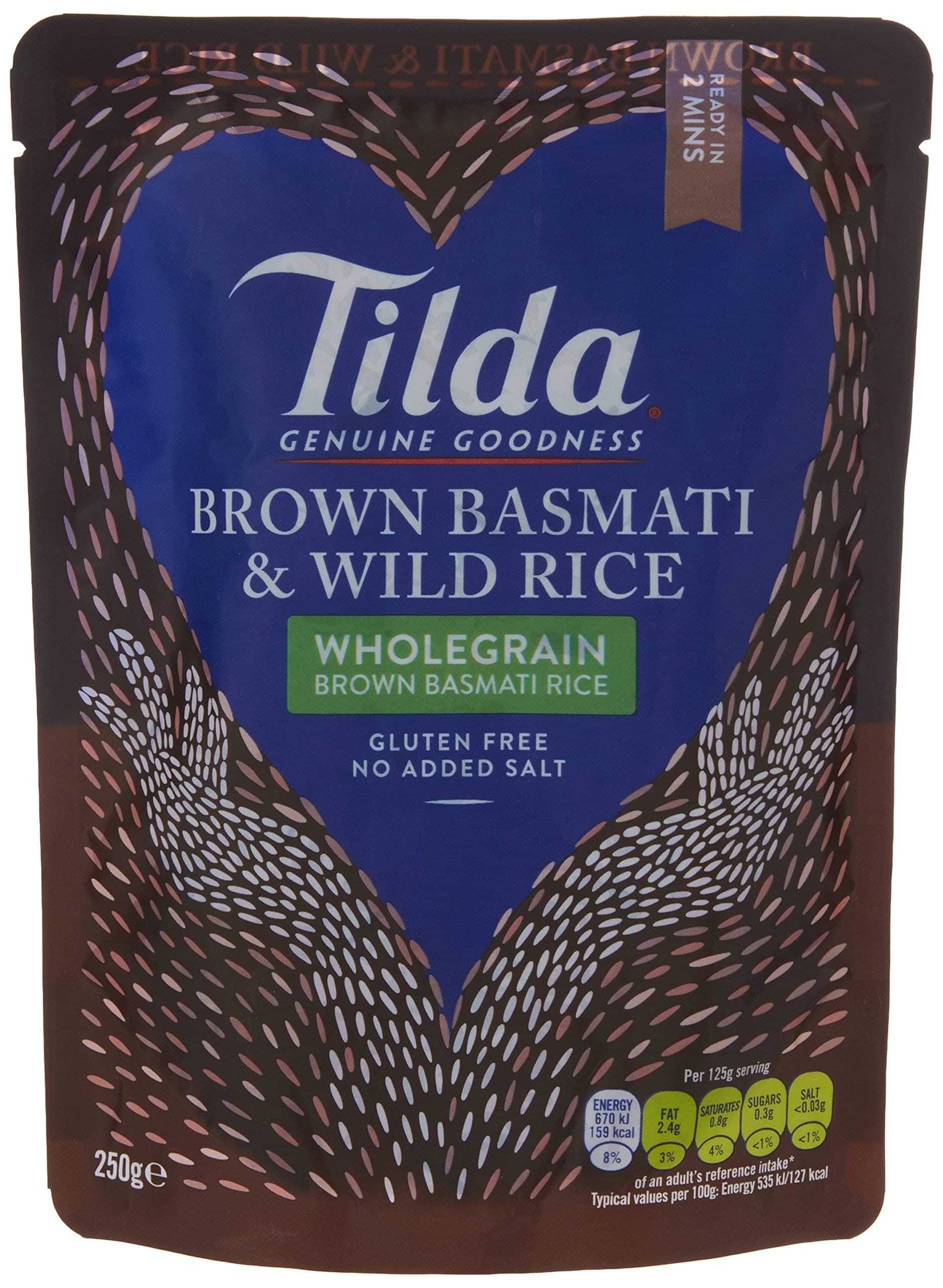 Tilda Basmati & Wild Wholegrain Rice 250g