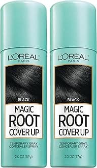 L’Oréal Paris L'Oreal Hair Color Root Cover Up Hair Dye Black 2 Ounce (Pack of 2) (Packaging May Vary)