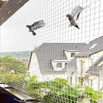 Mr. Right Pigeon Nets for Balconies (8X30 Ft, White), Anti Bird Control Net, Heavy Duty HDPE Mesh Net for Balconies (8X30 Ft), Installation Kit Included