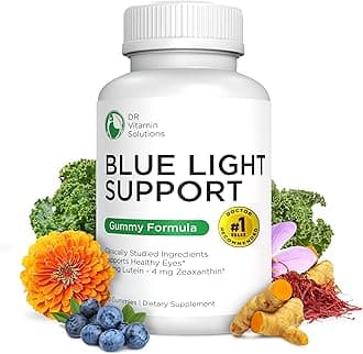 Vision Support Eye Vitamins Blue Light, Lutein Eye Gummies, Ideal Eye Health Supplements, Nourishes and Protects Healthy Eyes with Zeaxanthin, Dr Vitamin AREDS 2, 30 Count