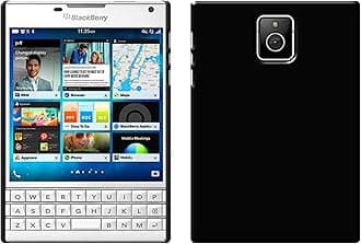 Case Creation Premium Imported Matte Rubberized Finish Frosted Hard Back Case Cover for BlackBerry Passport- Pitch Black