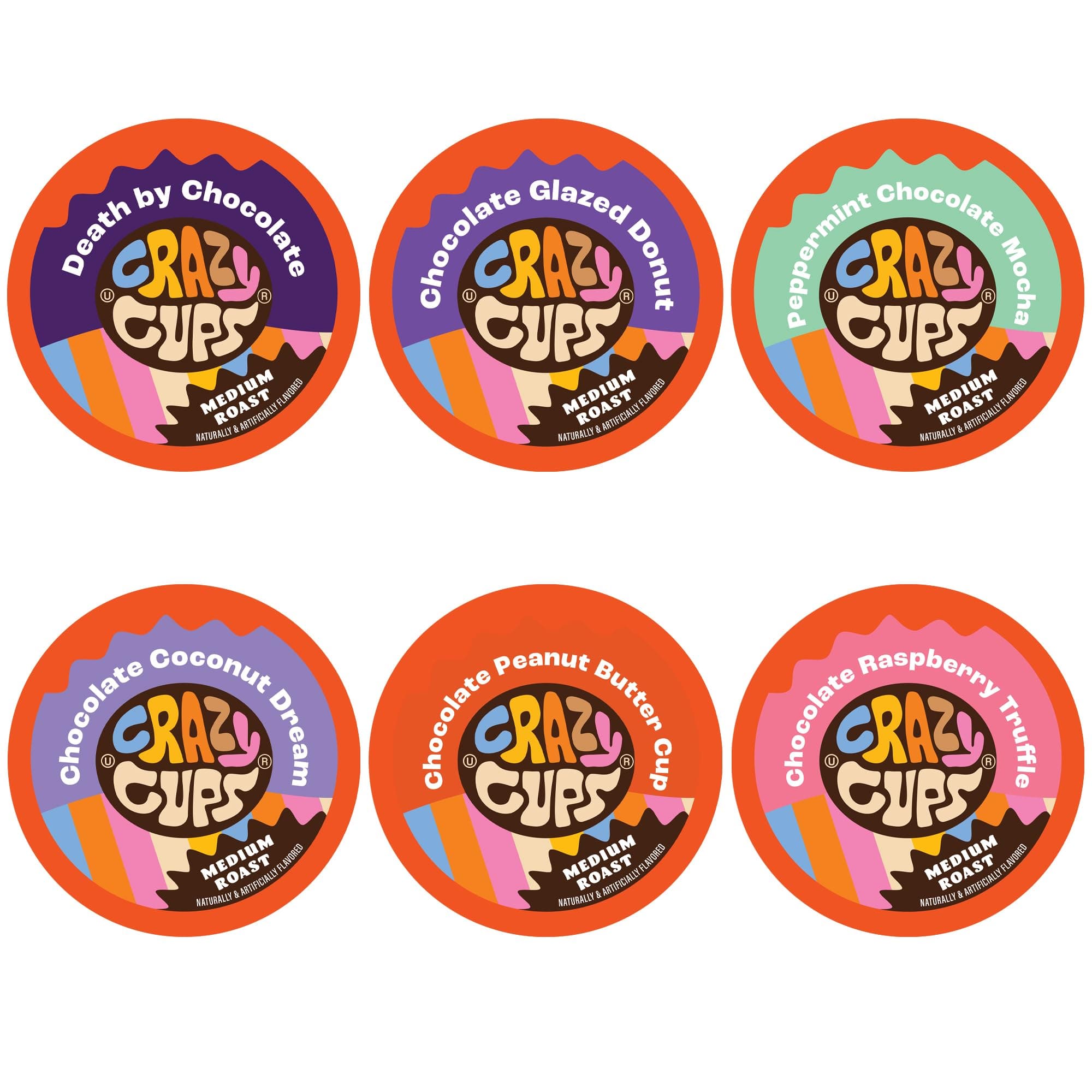 Medium Roast Chocolate Coffee Lovers Coffee Pods Variety Pack, 24 Count