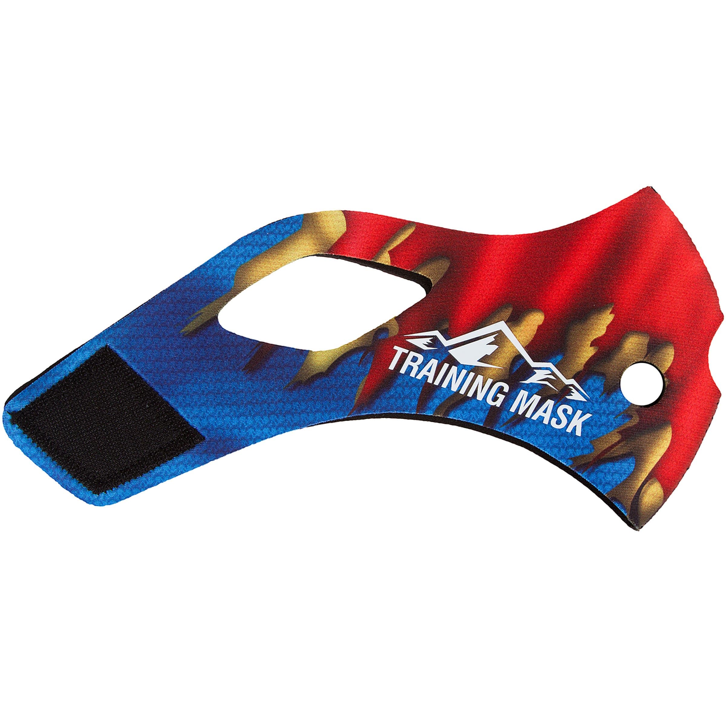 Training Mask Elevation 2.0 Super Steel Sleeve - Blue-Red - Medium