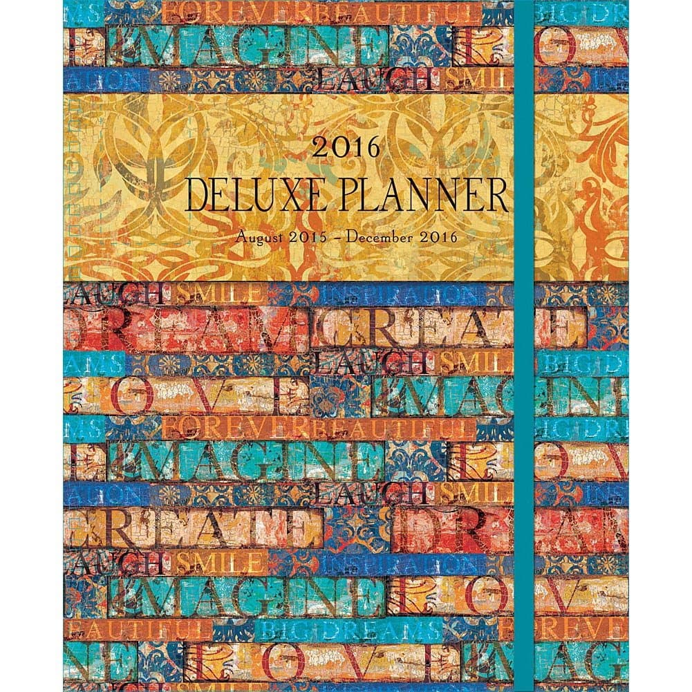 Wells Street by Lang Patterns 2016 Deluxe Planner by Tim Coffey, August 2015 to December 2016, 7.375 x 9.75 Inches (7061027)