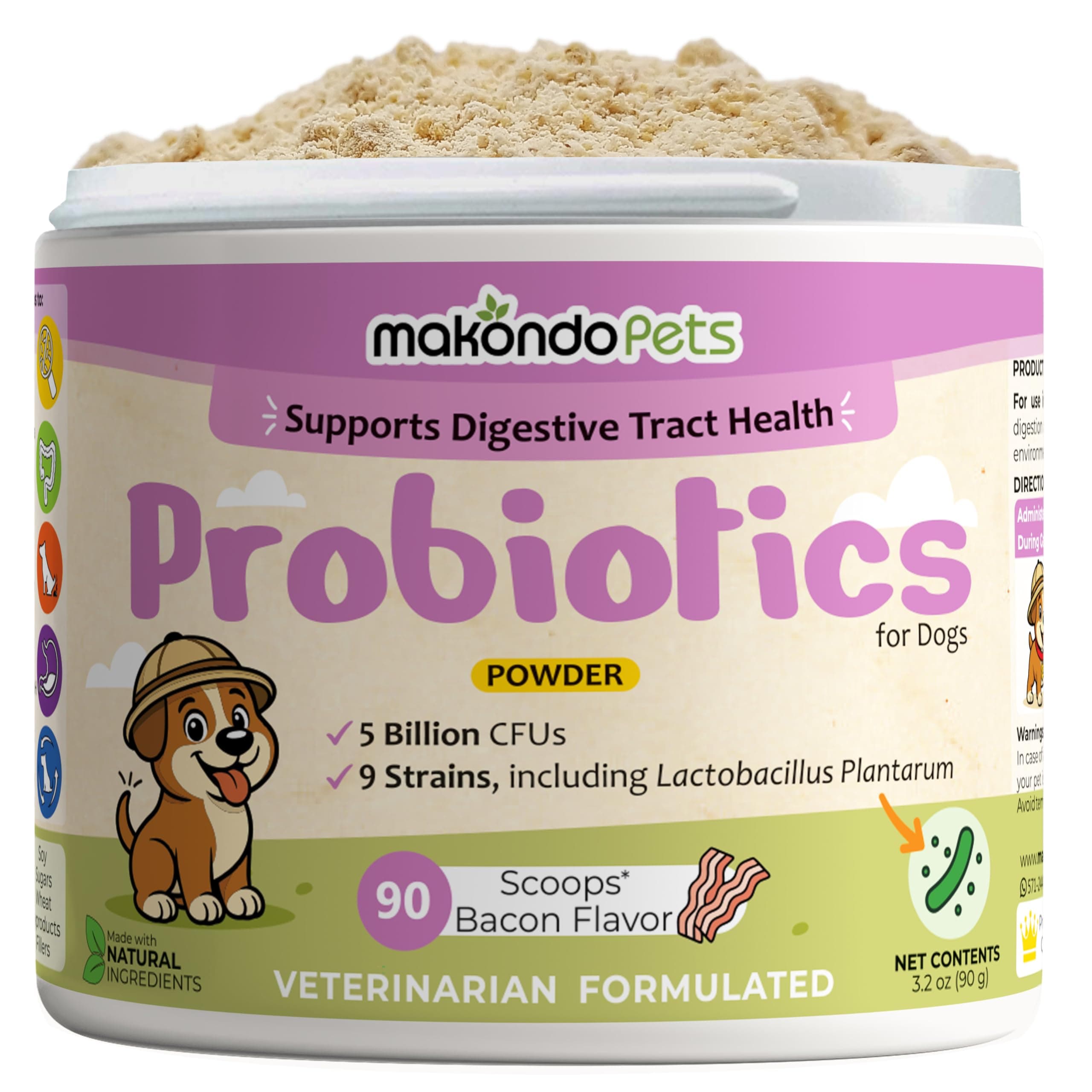 Probiotics for Dogs. Digestive Health Support