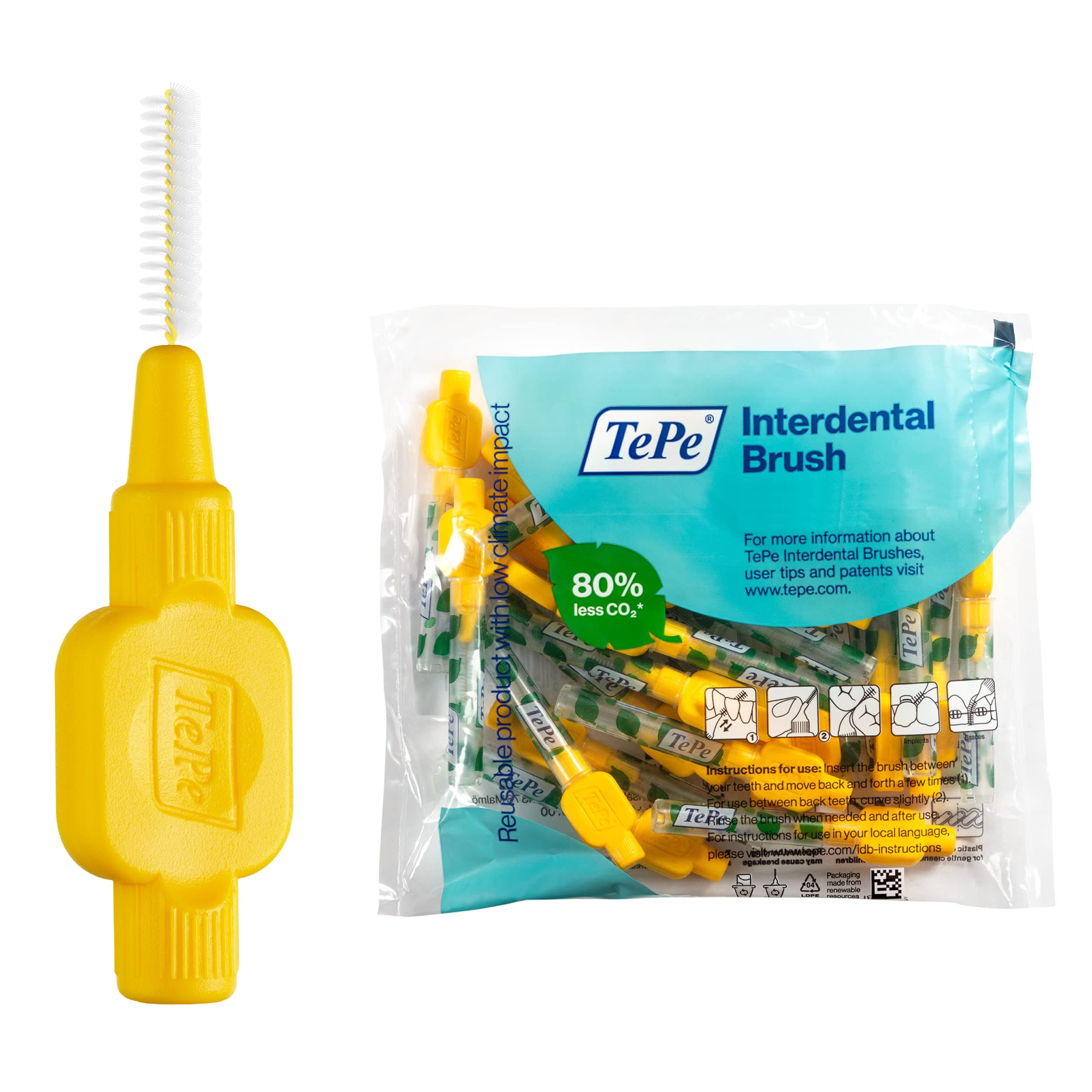 Tepe Yellow Interdental Brush 0.7mm by TePe