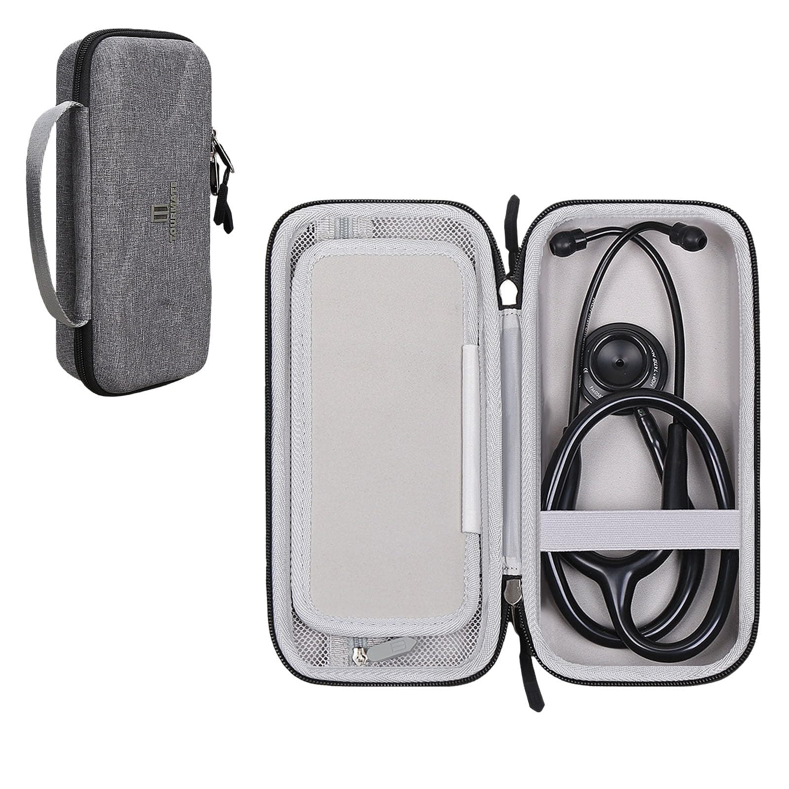 Hard Stethoscope Case for 3M Littmann Classic III/Lightweight II S.E. /Cardiology IV Diagnostic/MDF Acoustica Deluxe Stethoscopes, Case Only