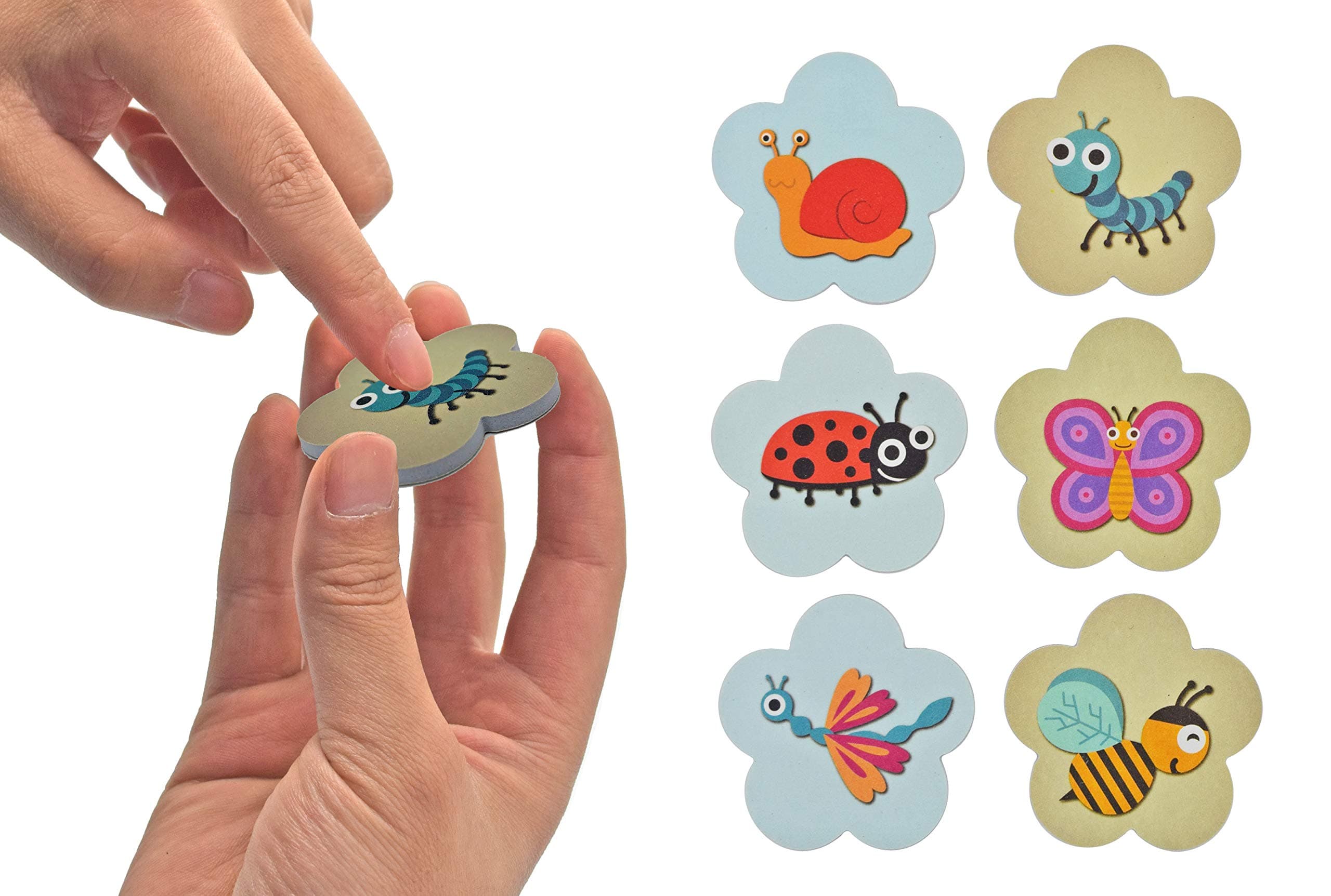 NOPPOR Flower Shape Mini Pedicure Emery Boards Sanding Nail File Tools (12Pack)