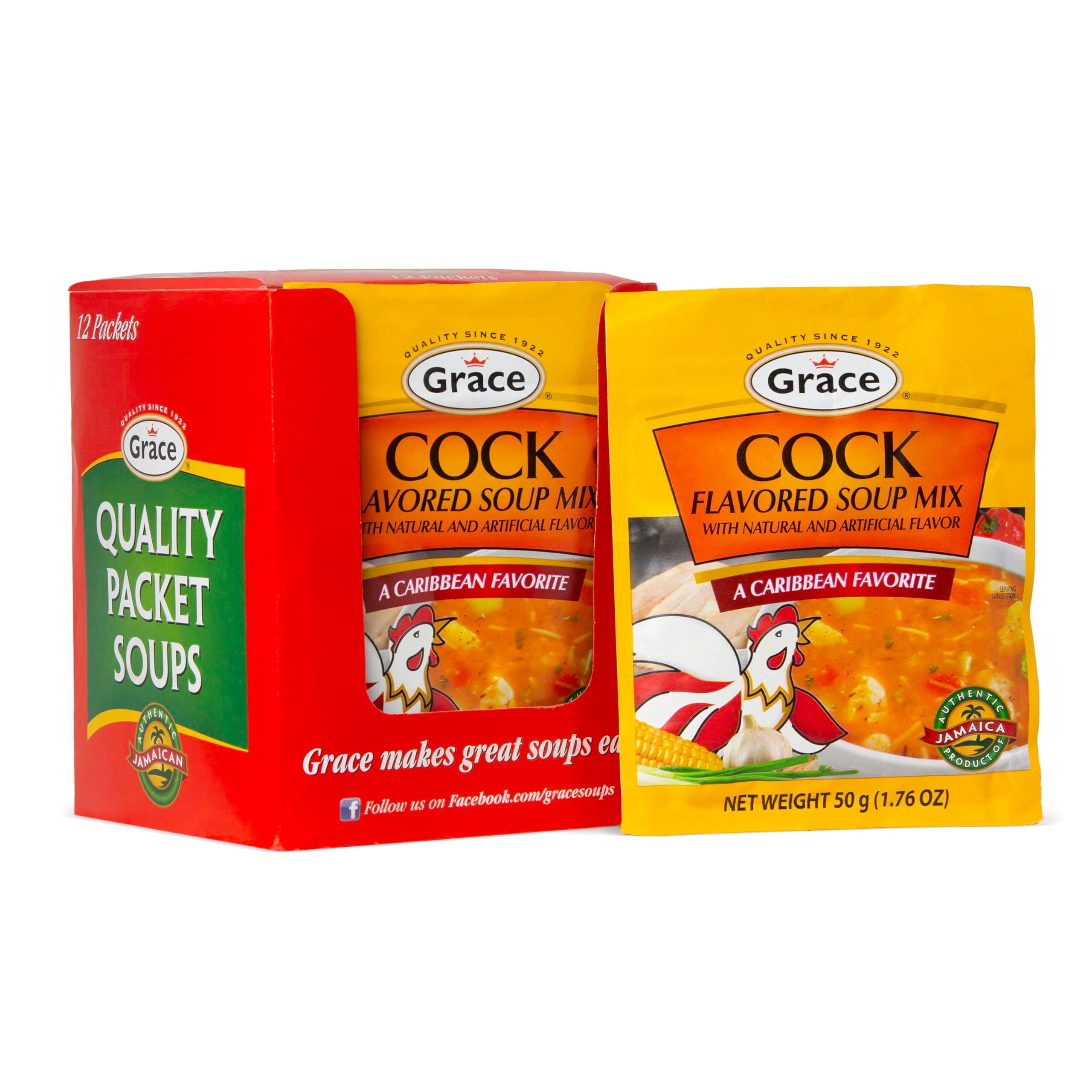 Grace Cock Flavored Soup Mix, 1.76 Oz (Pack of12)