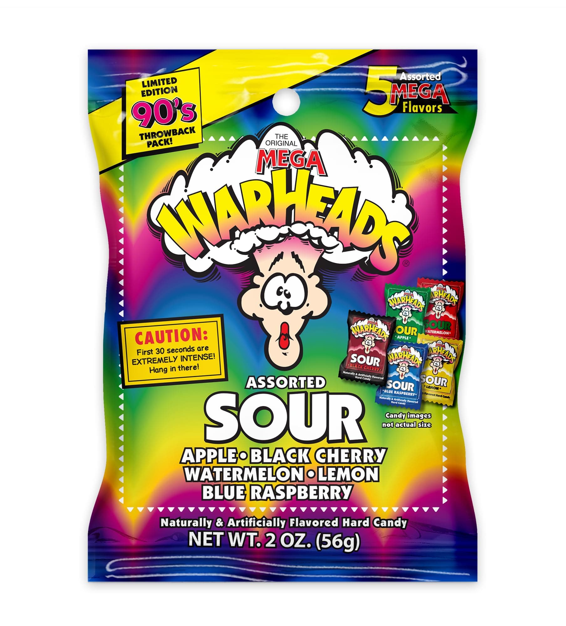 WARHEADS HARD CANDY EXTREME SOUR 2oz (56g)
