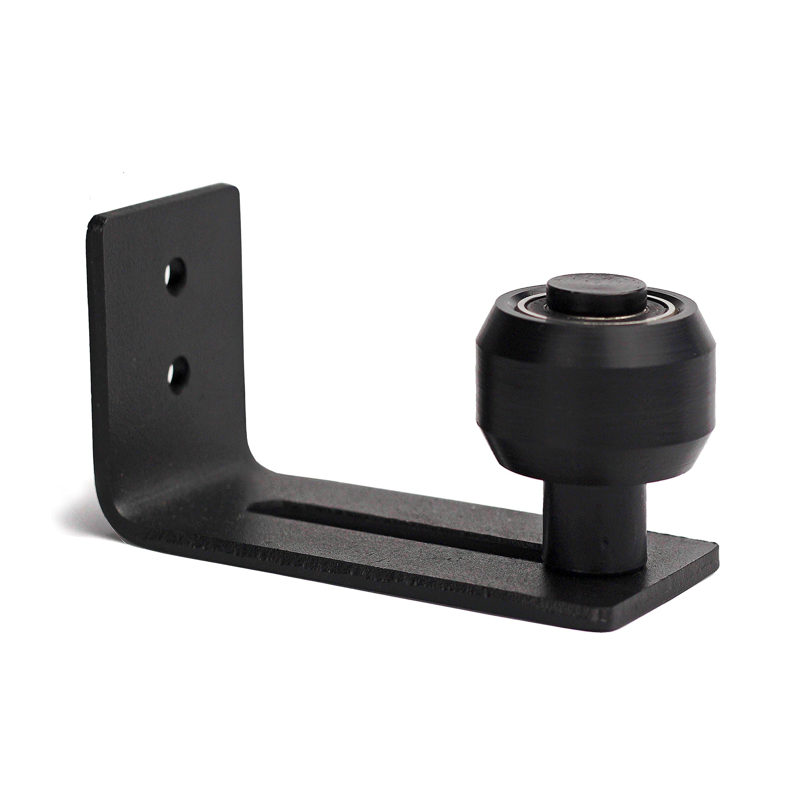 New: Barn Door Floor Guide [Flush to Floor and Quiet] Sliding Hardware Roller for Barn Doors - Heavy Wall Mount System with Bottom Adjustable Roller for Interior and Exterior Doors [No Floor Damage]