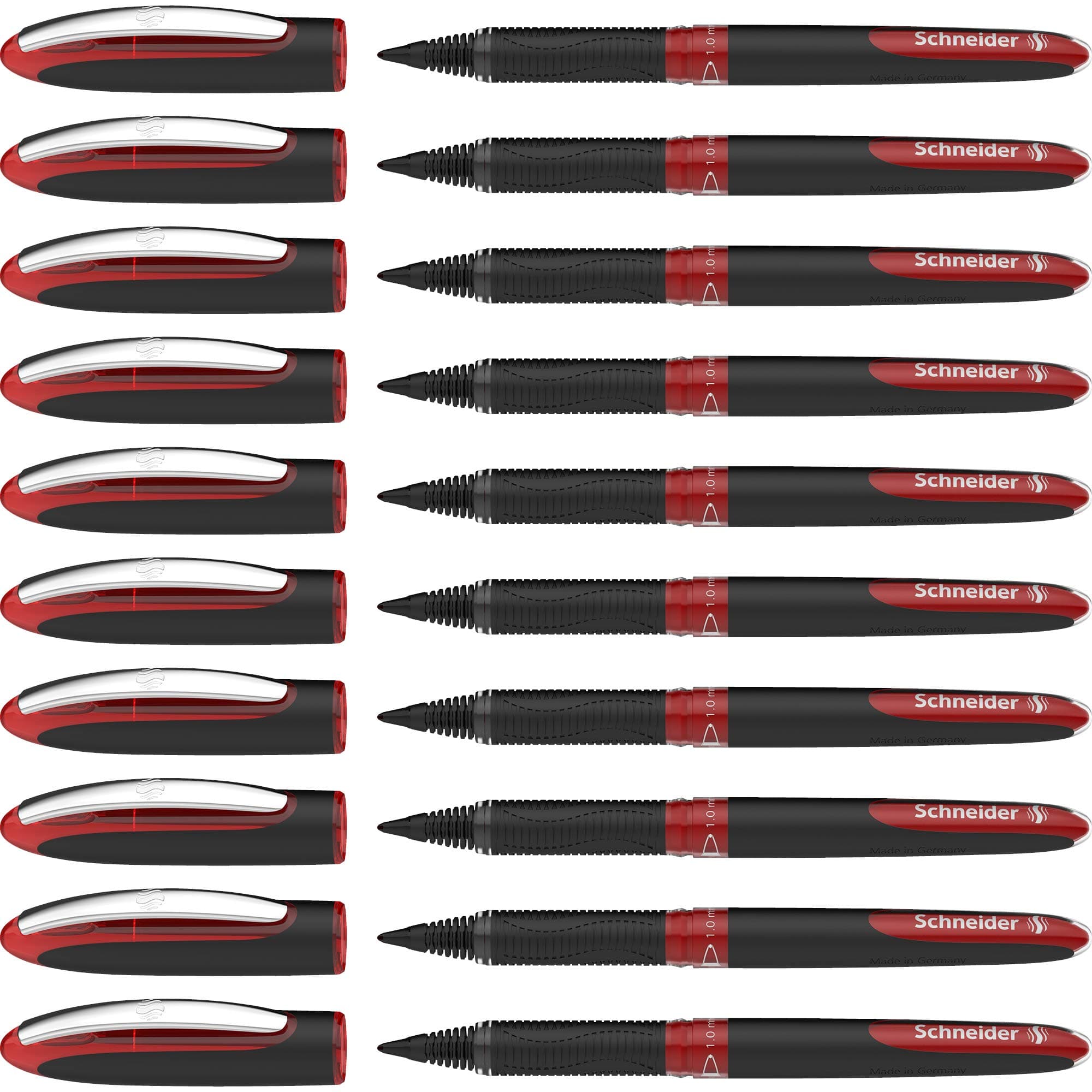 One Sign Rollerball Pen Indelible Line Width 1.0 mm Red Pack of 10