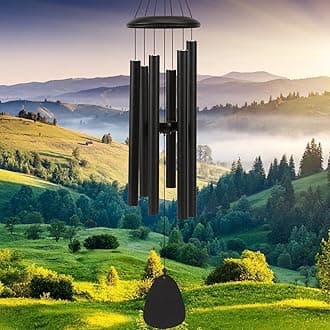 PIXPRI Deep Tone Wind Chimes Outdoor Decor - 32" Melodic Soothing Sympathy Chimes - Best Memorial Gift for Mom, Women, Grandma, Neighbors
