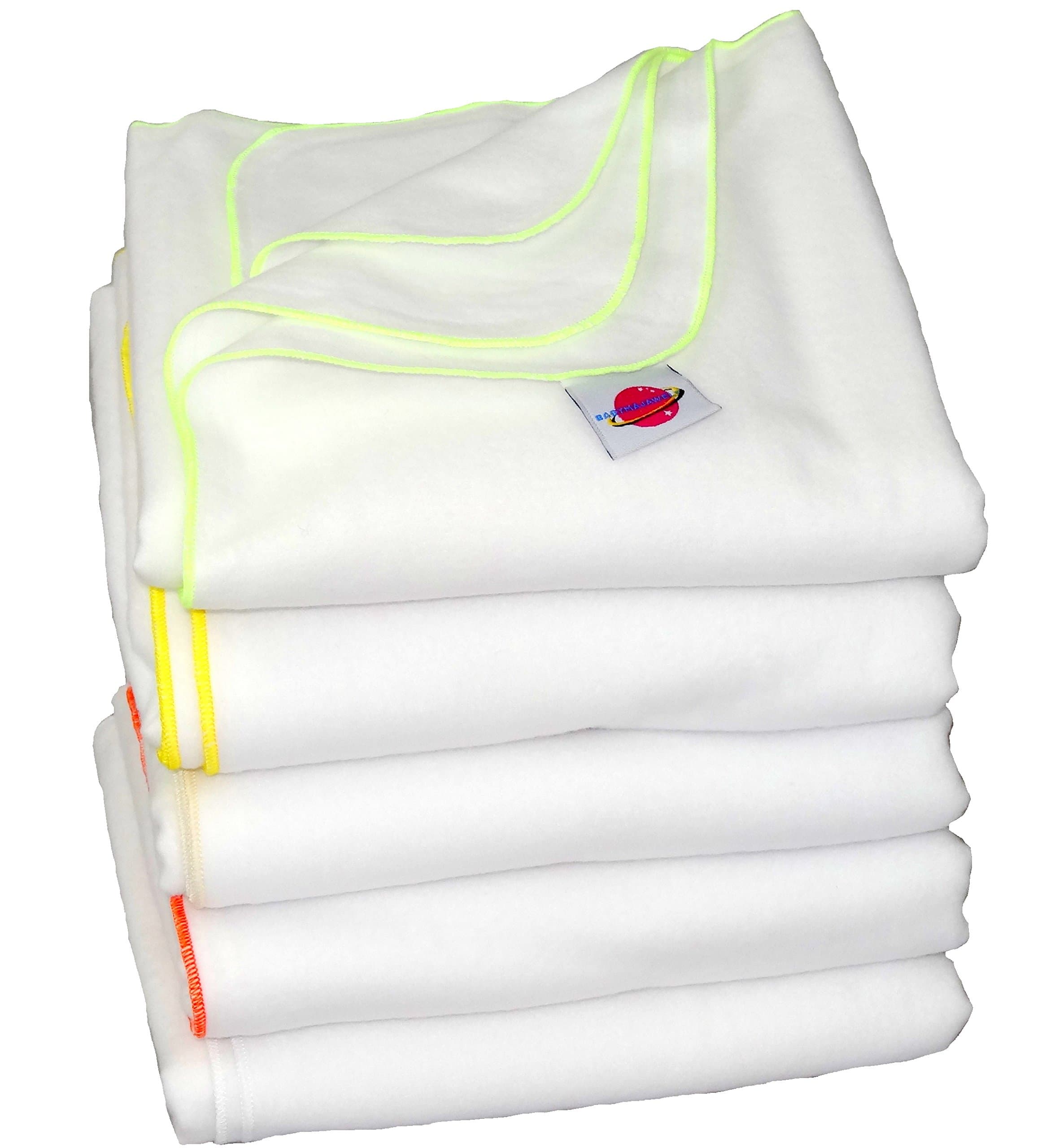 Baby Flannel Sheets soft and cuddly 80/80 cm -Nappies 5 Pack UNISEX