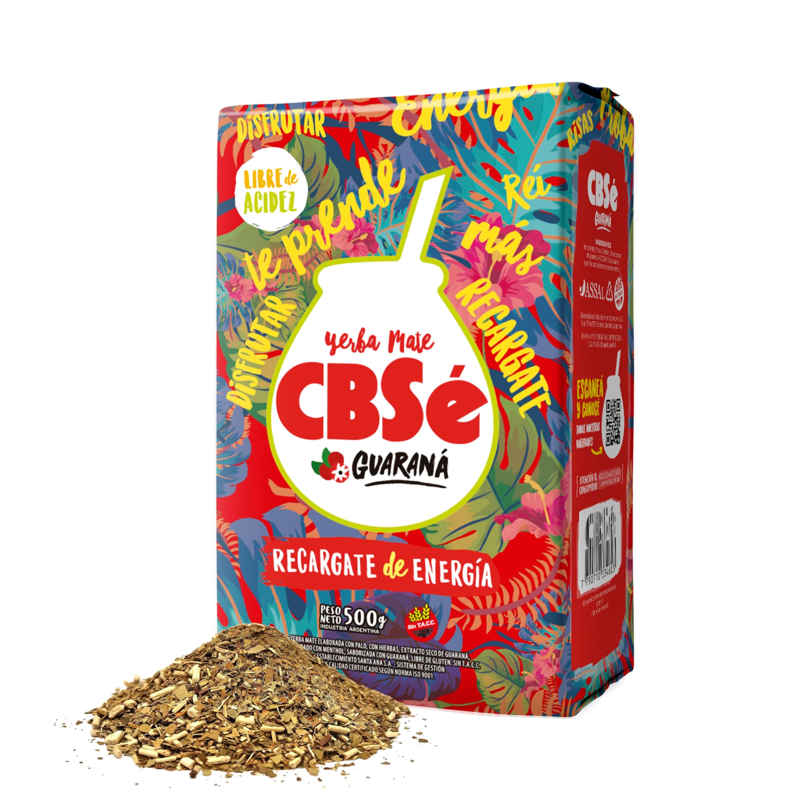 Yerba Mate CBSé Guarana Energy 500g