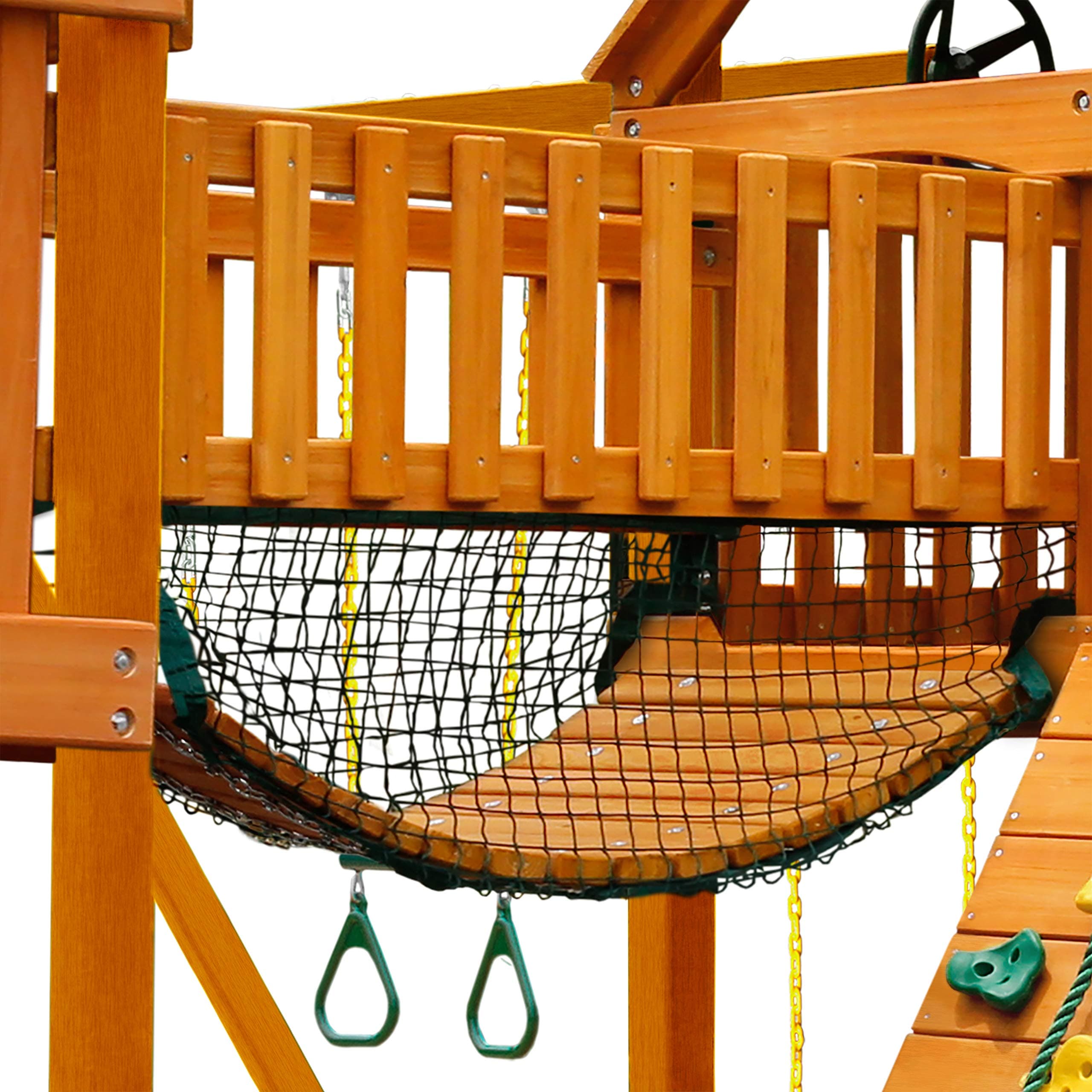 Gorilla Playsets 06-2004 Clatter Bridge Mesh Panels Add On for Swing Set Clatter Bridge, Black