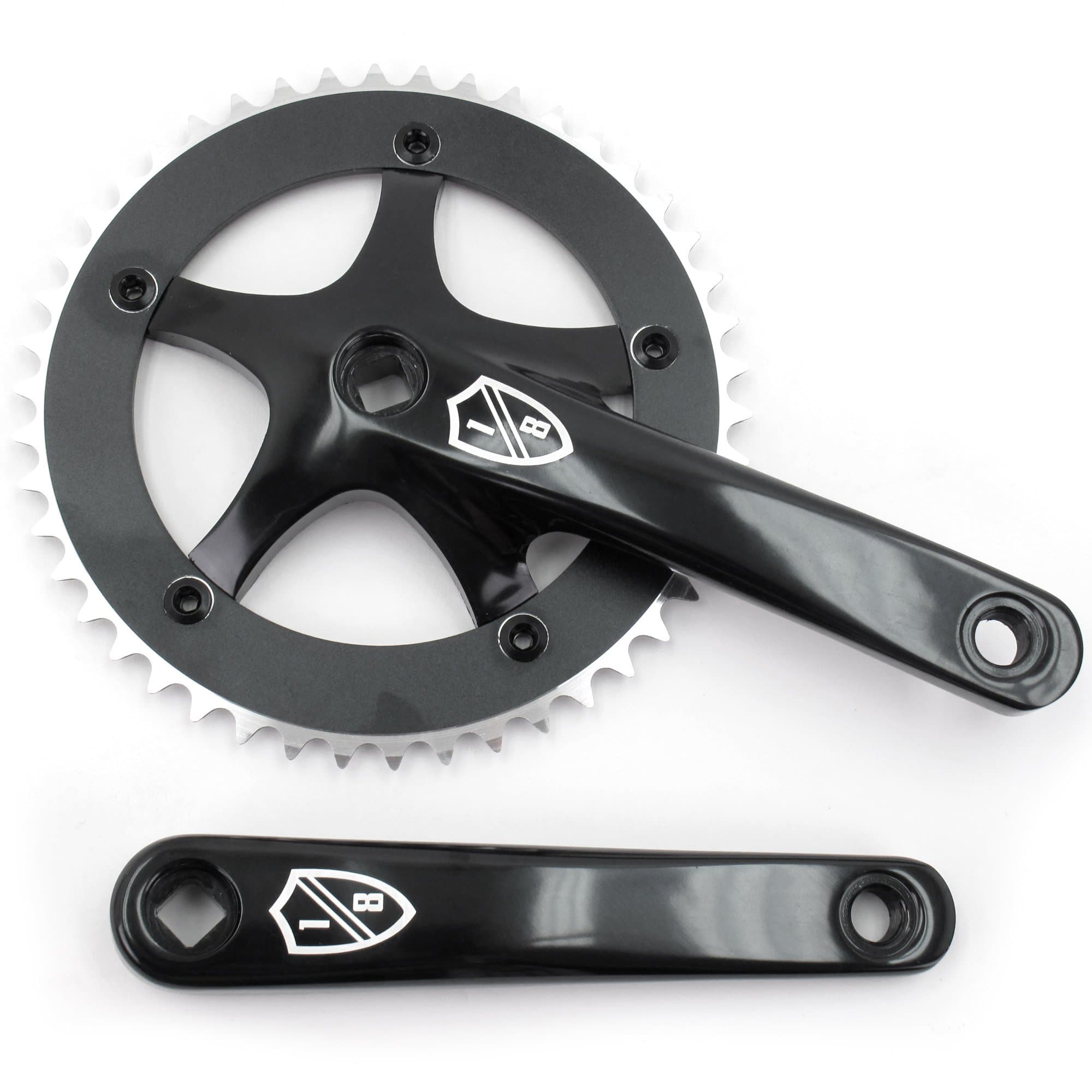 Fixed Gear Track Courier Crankset Black 165mm Single Speed