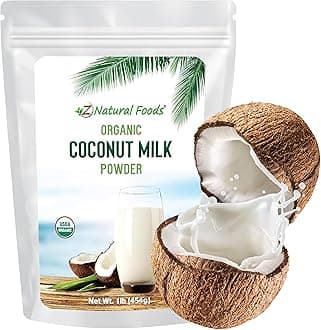 Organic Coconut Milk Powder - All-Natural Vegan Dairy-Free Alternative with MCTs - Unsweetened Coconut Creamer for Coffee & Smoothies - Gluten-Free, Non-GMO, 1 lb