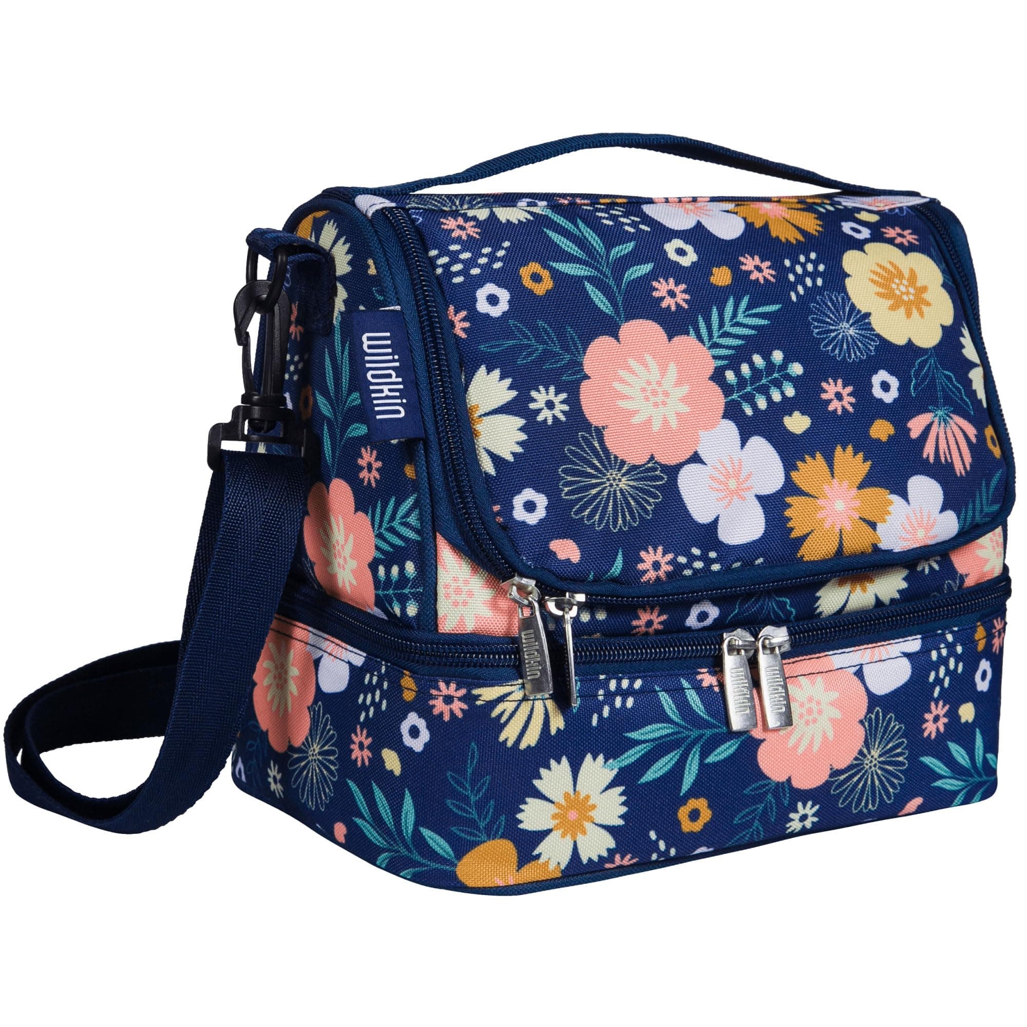 Wildkin Floral Two Compartment Lunch Bag