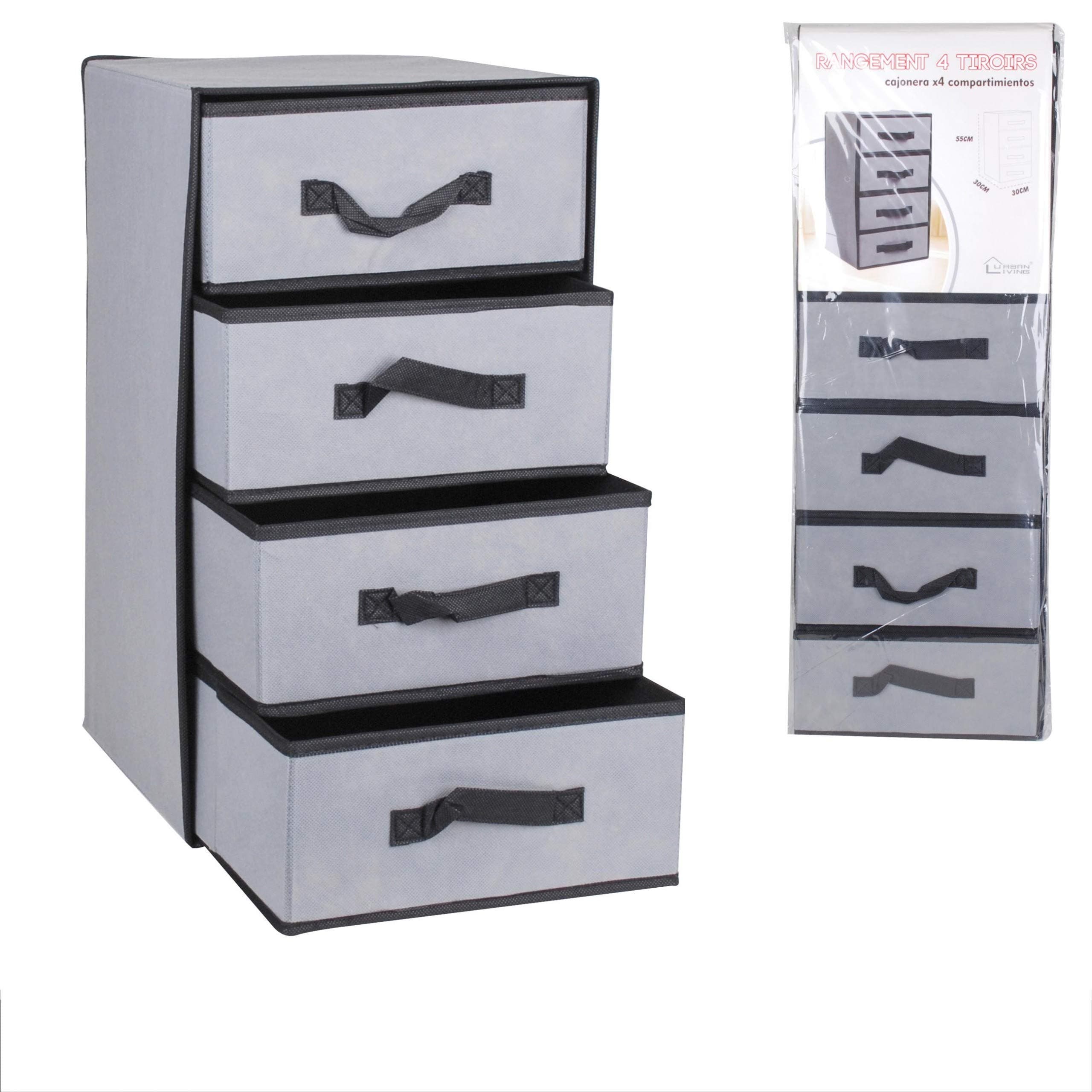 Fornord 4 Drawer Unit, Plastic, multicoloured, 85 x 30 x 2.5 cm