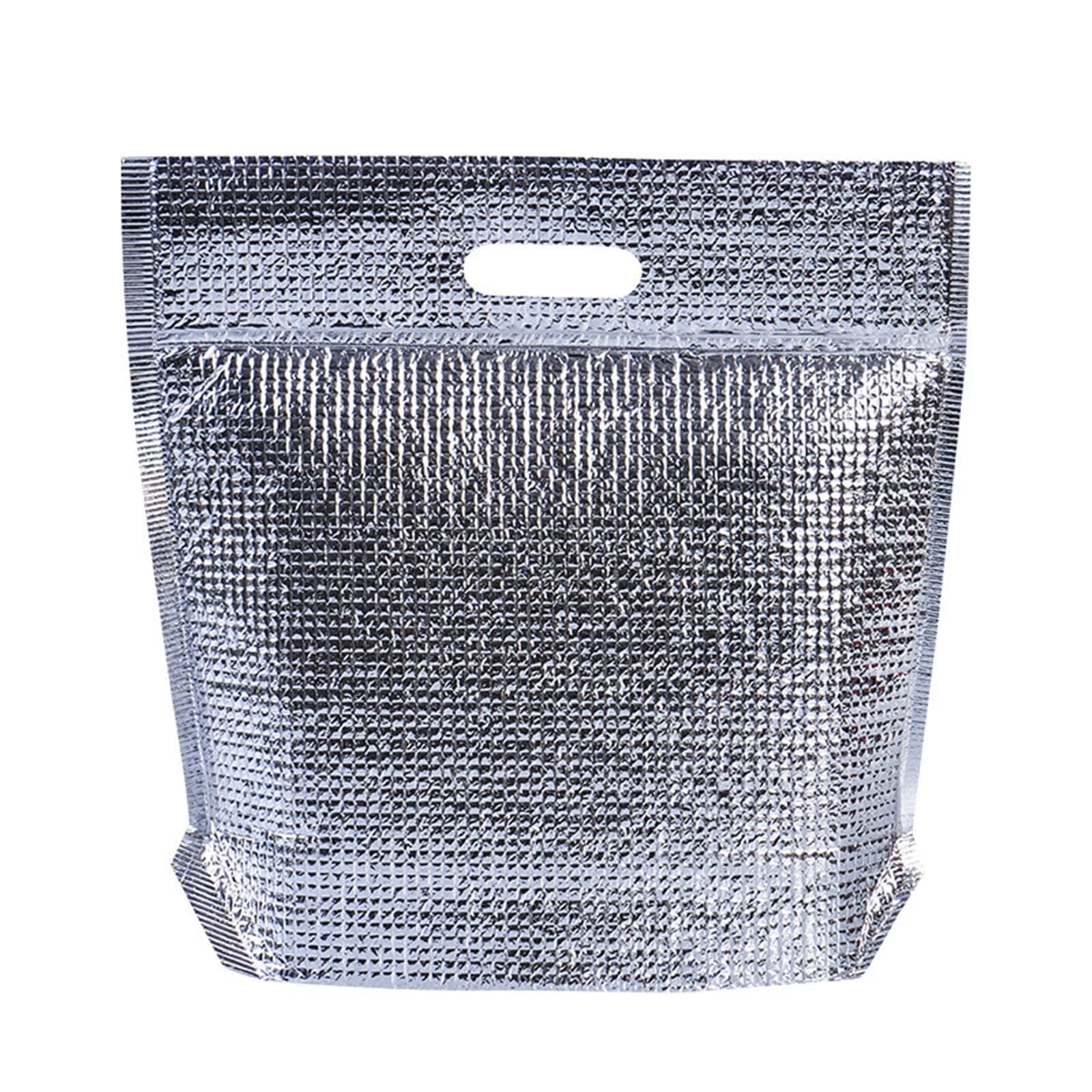 5pcs Insulated Lunch Bag with Zip Lock & Handle Stand Up Insulation Bags Reusable Thermal Box Liners Open Top Metalized Box Liners Lunch Food Box Thermal Shipping Bags (Size : 34X41X14cm)