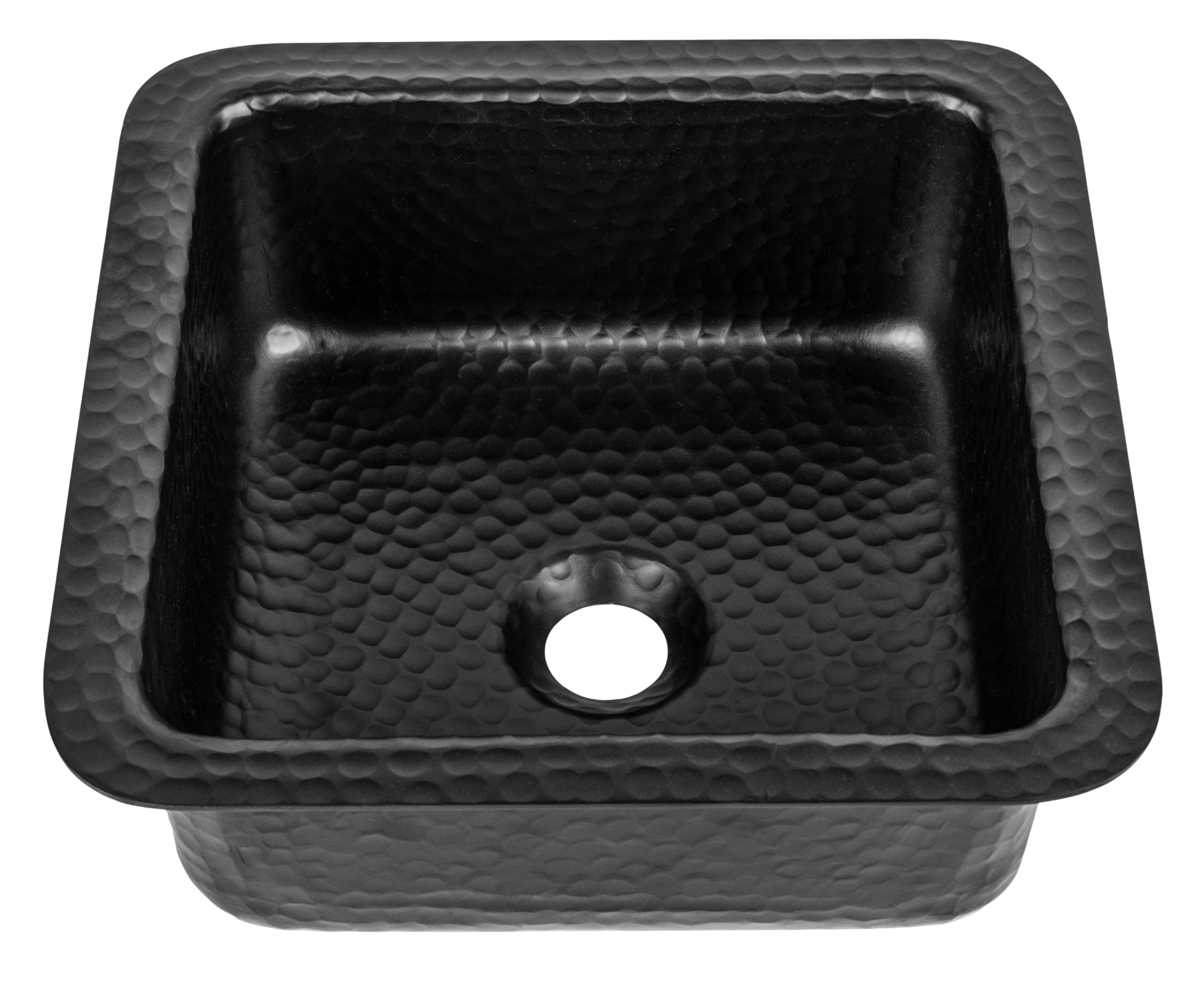 Monarch Abode 12-inch Hand Hammered Matte Black Aluminum Glasgow Dual Mount D...