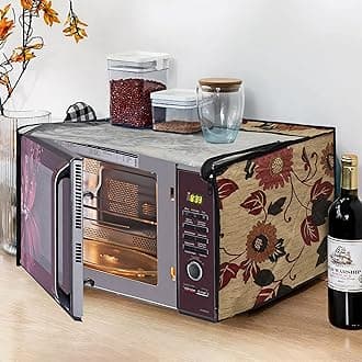 Glassiano Polyester Blend Microwave Oven Cover For Whirlpool 20 Litre Convection Microwave Oven Magicook Elite, Multicolor