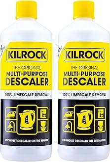 Mega-K Multi-Purpose Descaler 2 x 1 Litre (24 Doses) - Limescale Descaling for Kettles, Shower Heads & Coffee Machines - Biodegradable and Phosphate Free