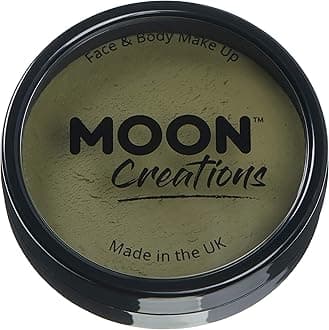Moon Creations - Pro Face & Body Paint Cake Pots - Army Green