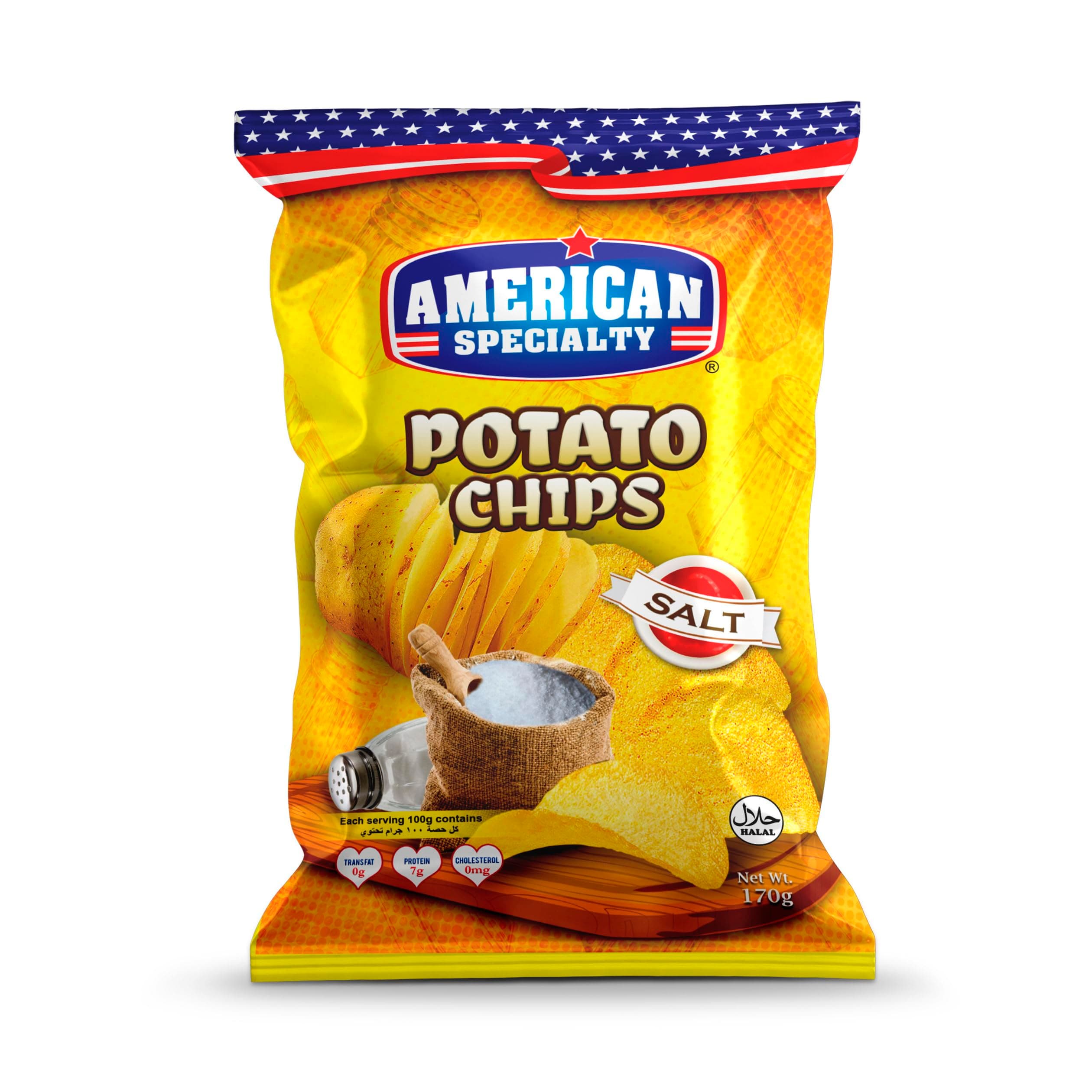 american speciality Potato Chips - Salt 170g