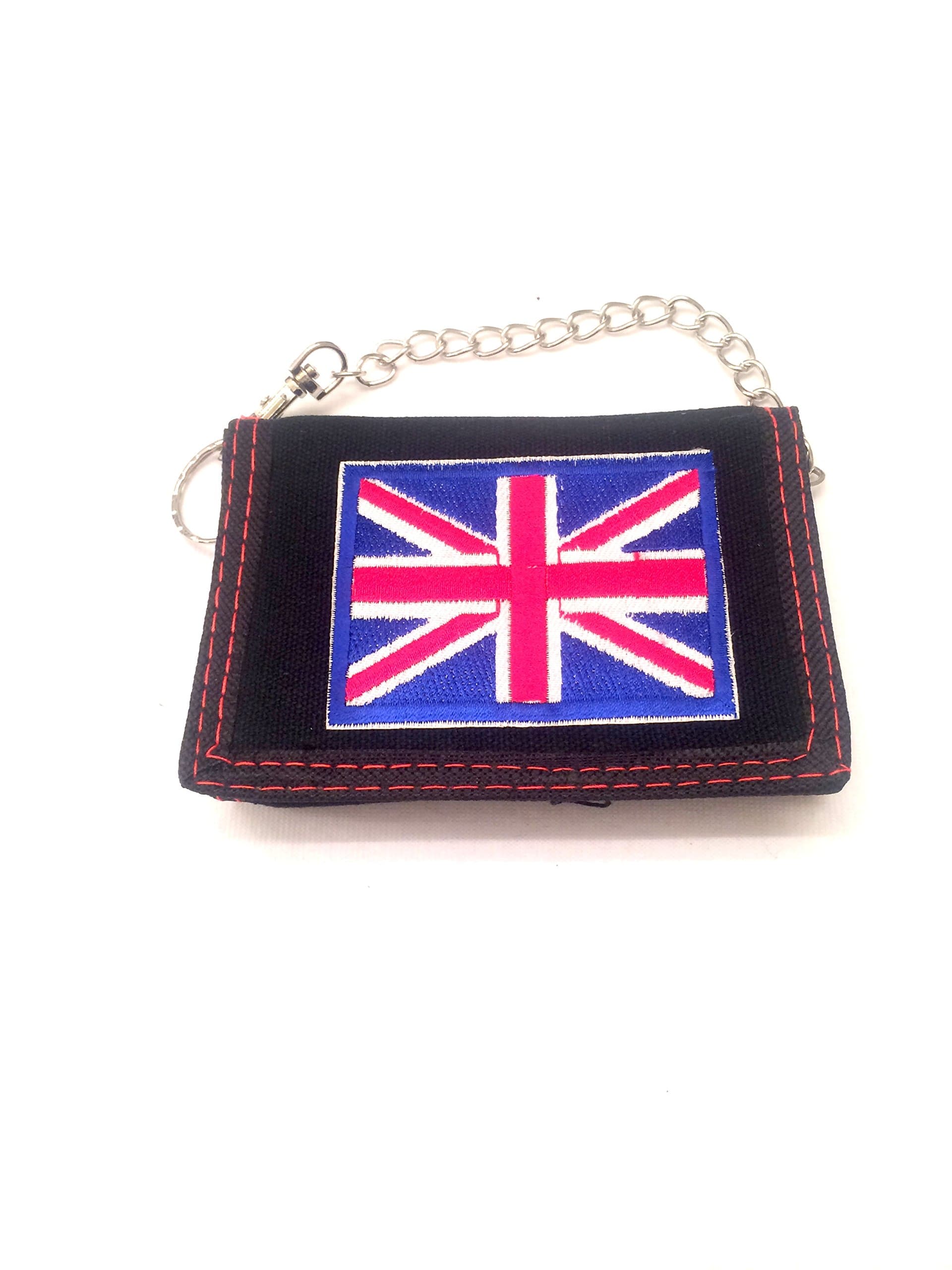 Union Jack Flag Wallet Tri-fold with Chain ™ Funtime Accessories …