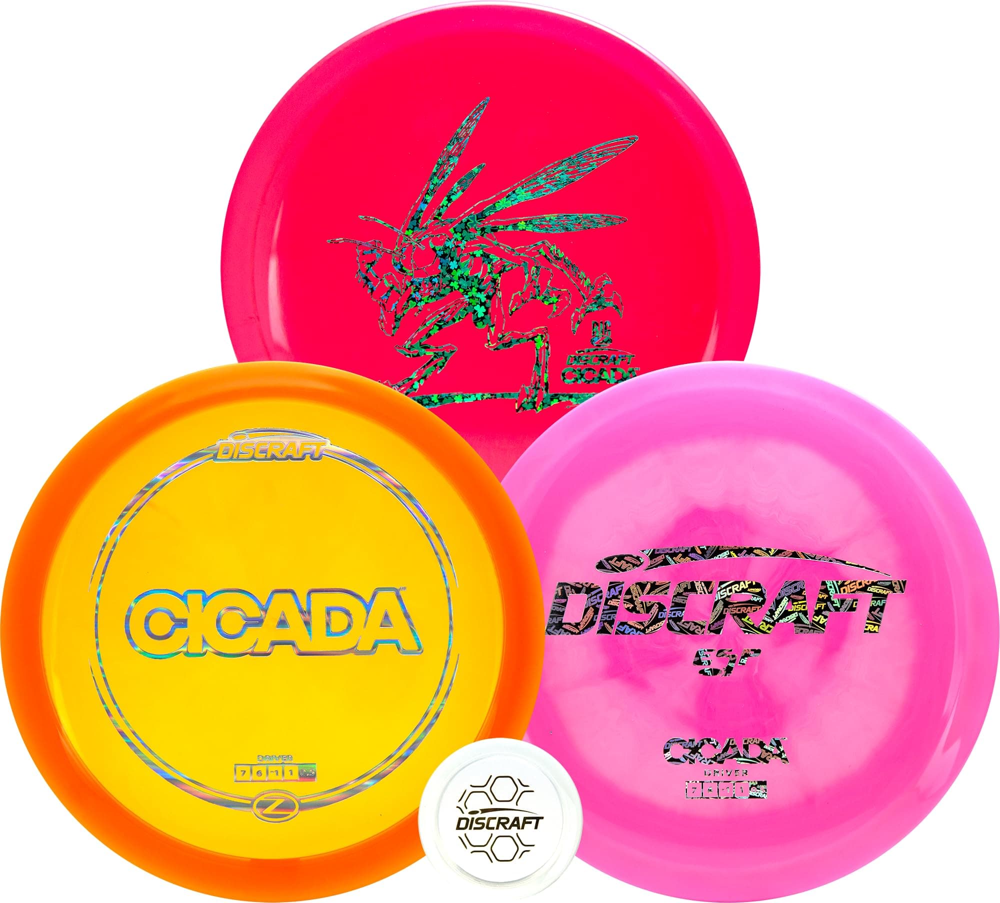 DiscraftCicada 3-Pack - Exclusive Driver Set in Z, ESP, Big Z Plastics - Varied Weights & Colors
