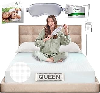 Earth Grounding Fitted Sheet Queen Size 11% Silver Fiber & 4% Silk & 85% Organic Cotton - White - Soft Earth Earth Well Bed Sheets - Ground Conductive Bed Sheets for Better Sleep