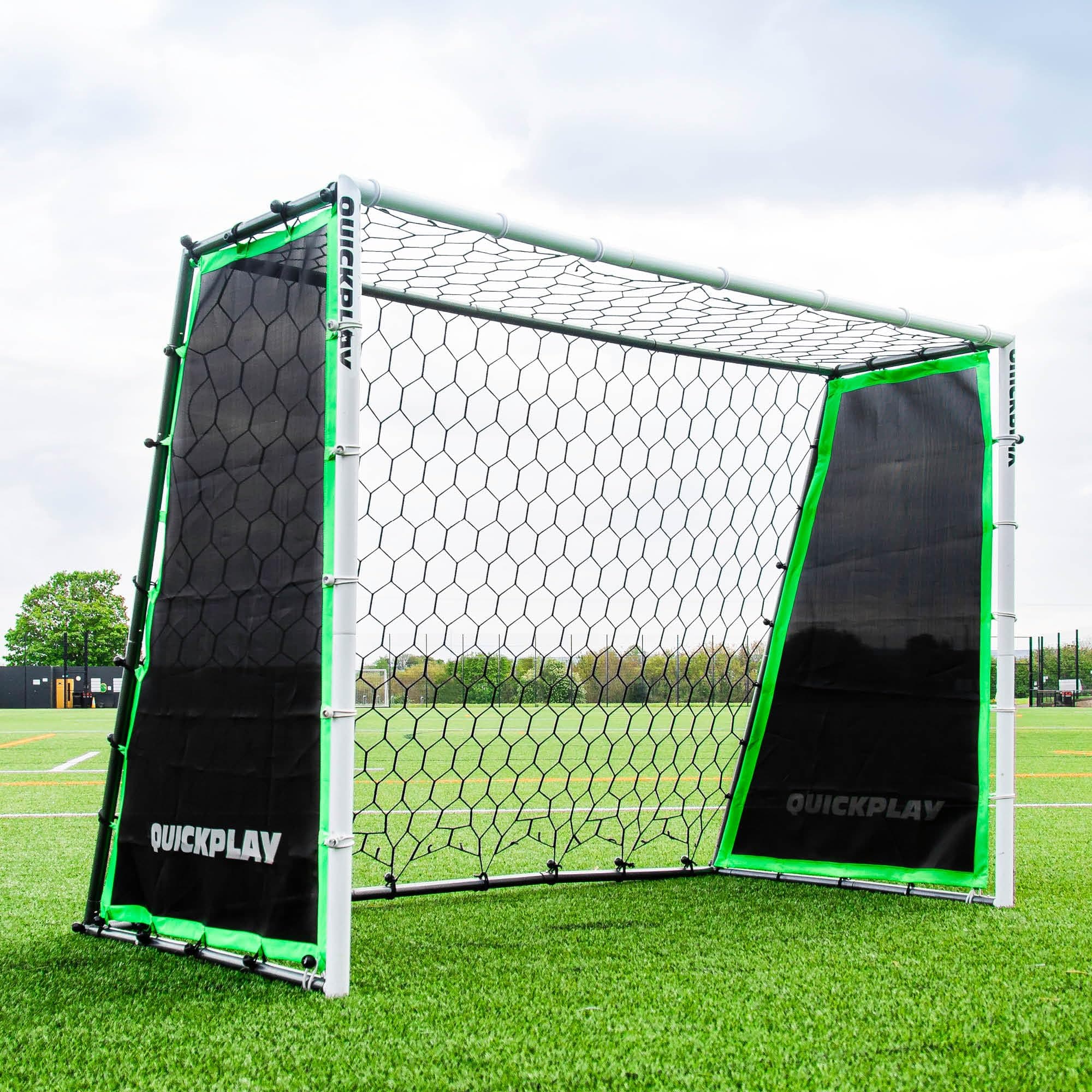 Tekkers GS Trainer 3-in-1: Rebounder and 7x5' Goal for Powerful Practice Large, Ultra-Responsive Rebound Net for High Passing, Low Passing and Shooting Training