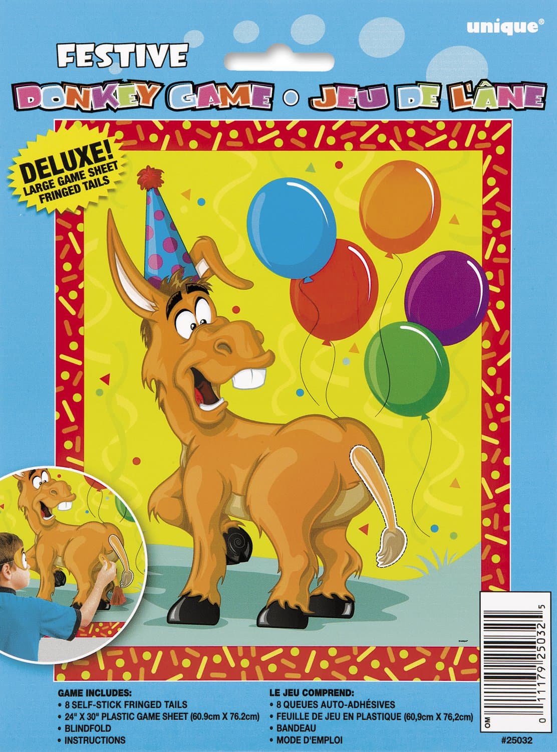 Deluxe Pin the Tail on the Donkey Game for 8