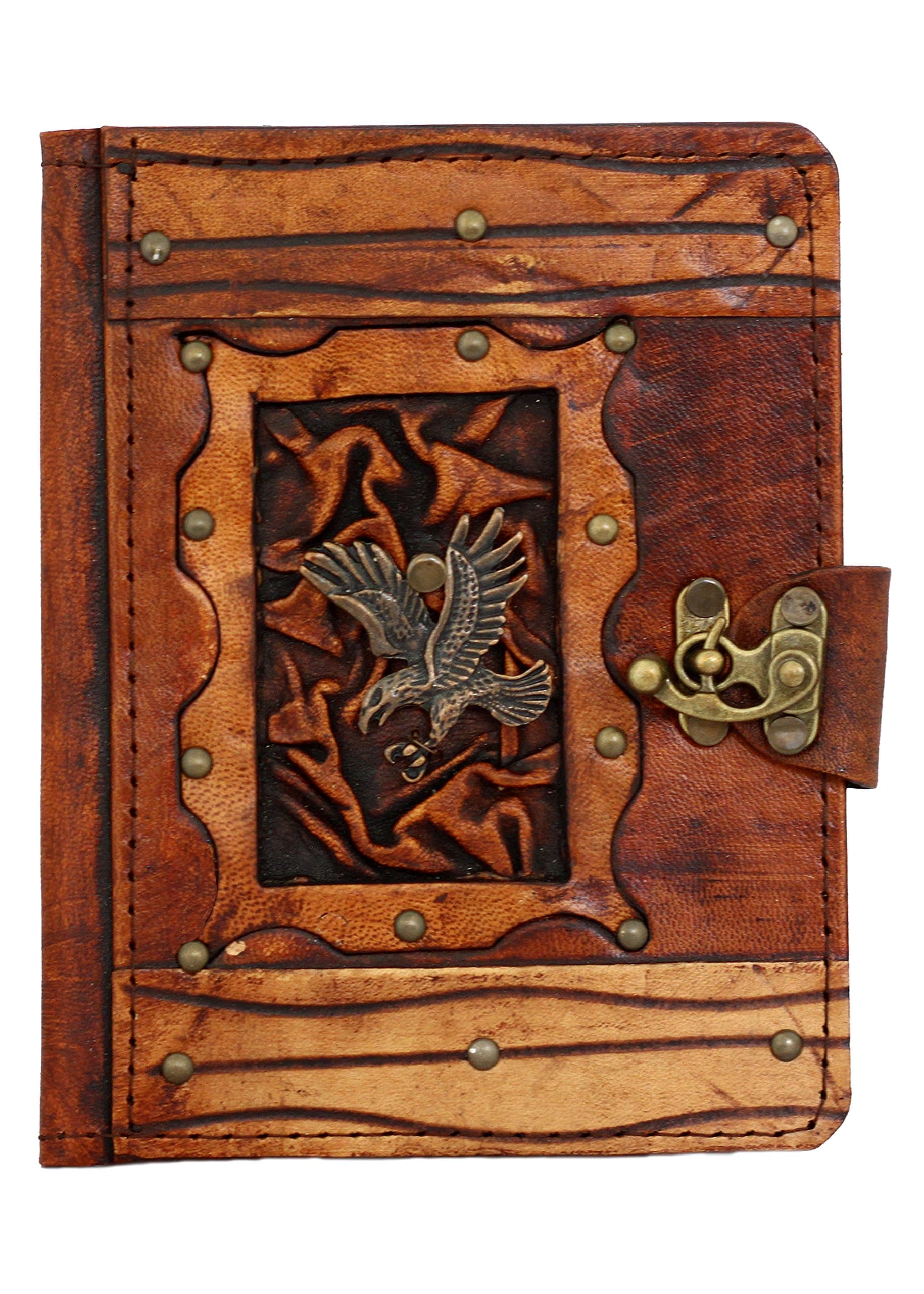 Diving Eagle Pendant Kindle Touch Paperwhite Voyage Kindle 4 5 Case Cover Vintage Leather Hardcover Wallet Pouch Cases Covers Lock Brown Suitable for Kobo Glo Kobo Touch Kobo Aura Sony PRS
