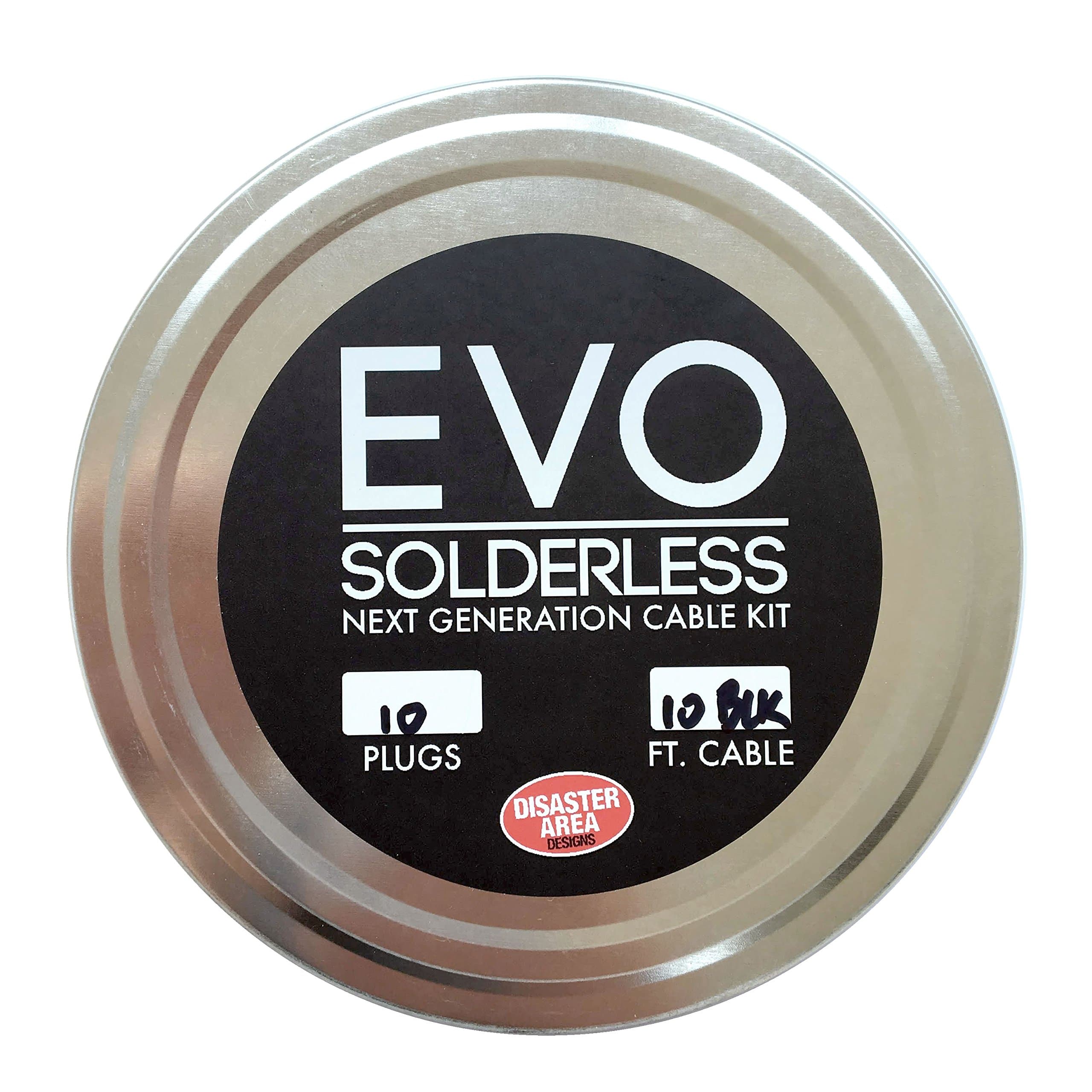 EVO Solderless Cable Kit - Black, 10ft, 10 Plugs
