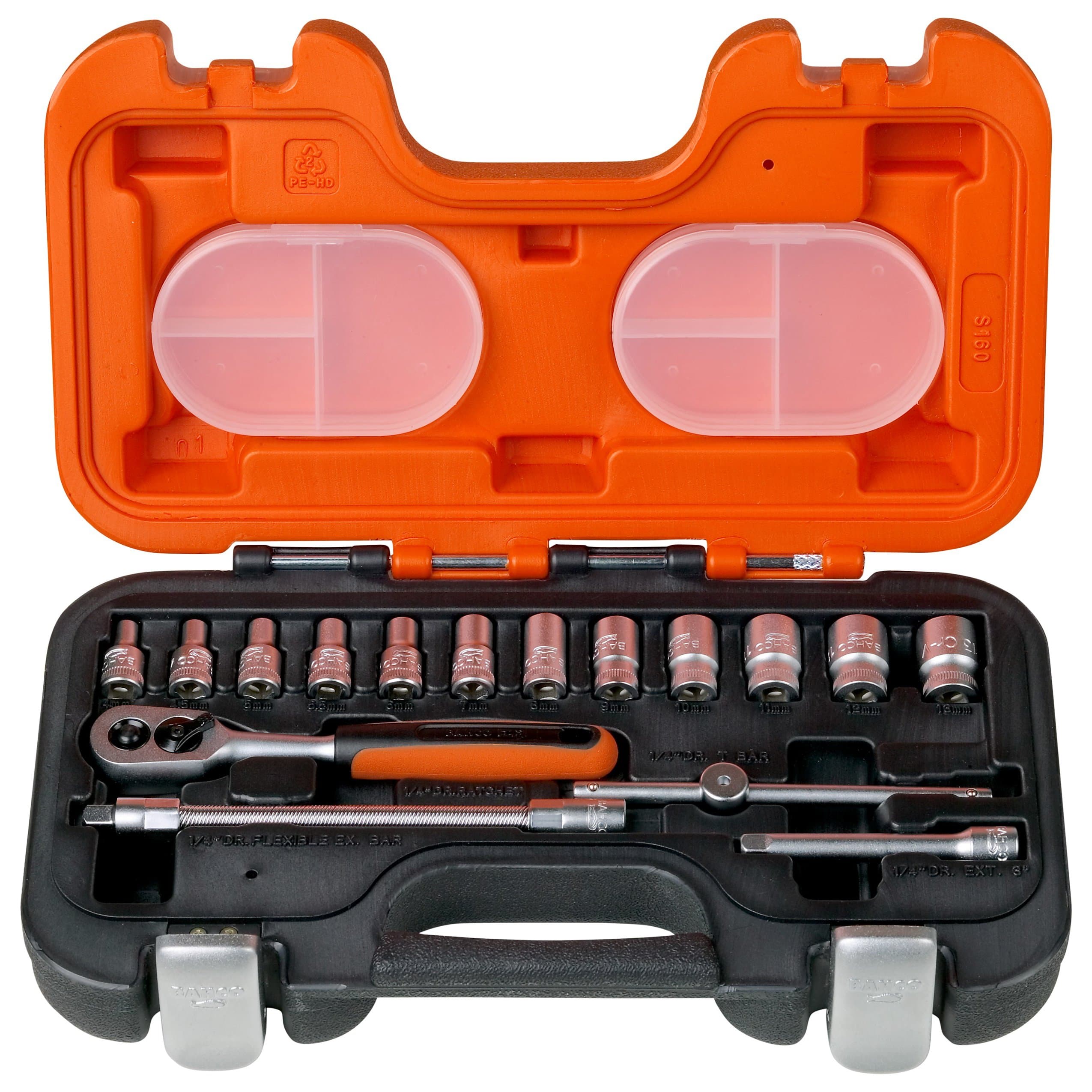 S160 S160 Socket Set 16-Piece 1/4-Inch Drive