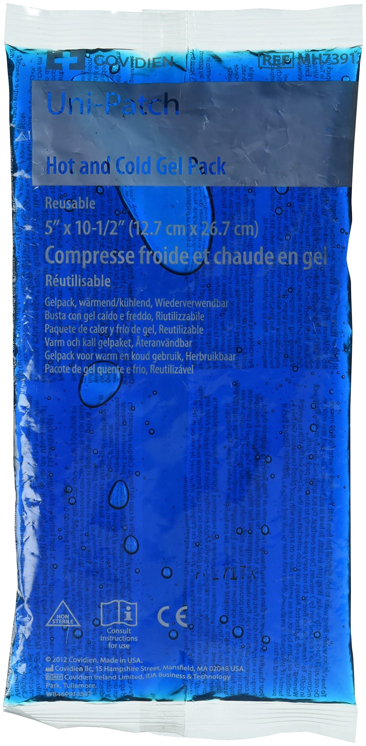 Versa- Pac Hot and Cold Gel Pack, Medium, 5" x 10.5