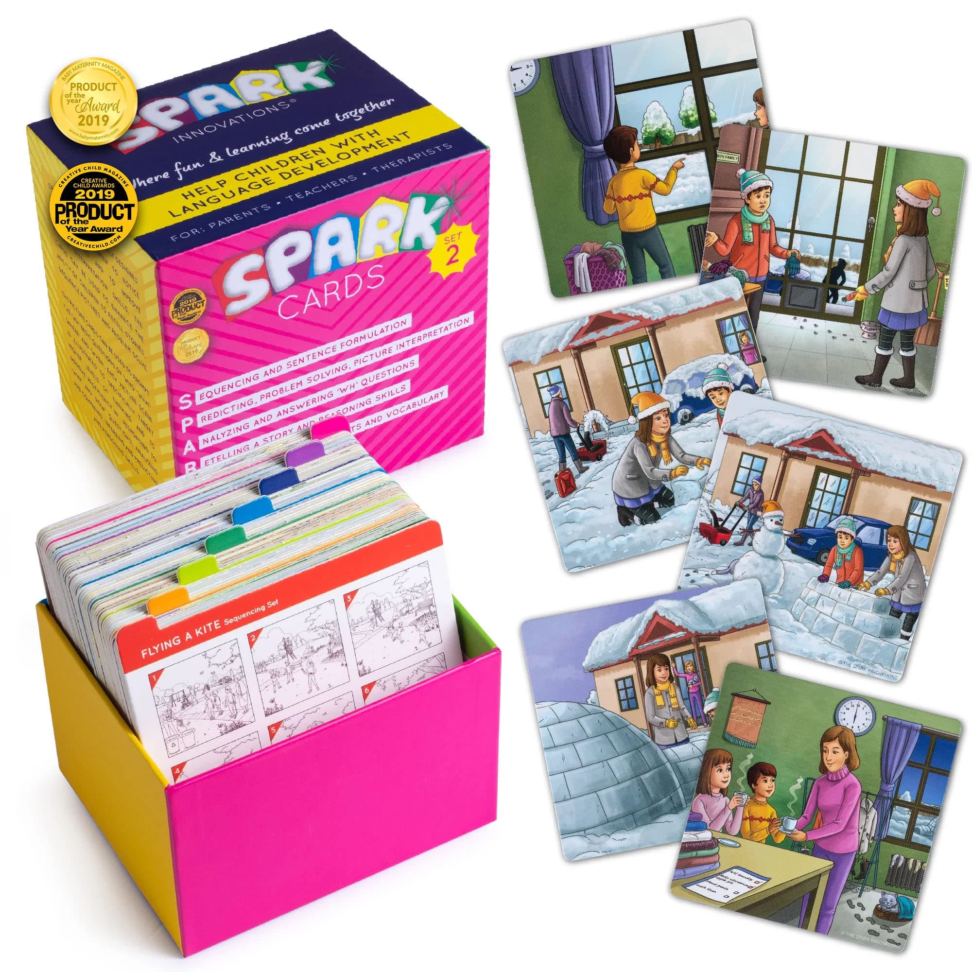 Spark Cards, Sequence Cards, Stories, Image Interpretation, Speech Therapy Games, Special Educational Materials, Writing Construction, Problem Solving, Language Skills Improvement