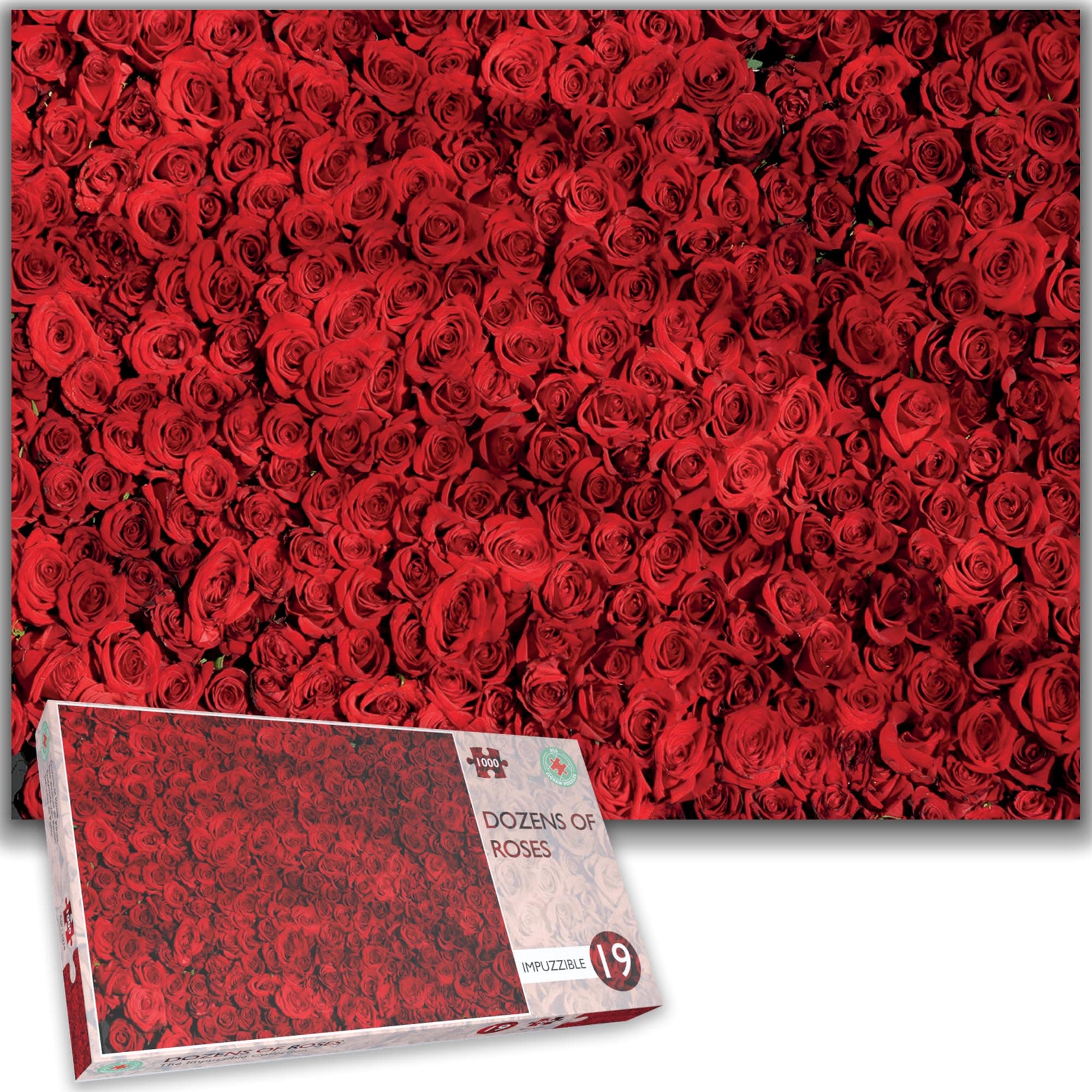 Roses Are Red: The Ultimate Impossible 1000 Piece Jigsaw Puzzle – A Hilariously Challenging Valentine's Day Gift for Expert Puzzle Lovers!