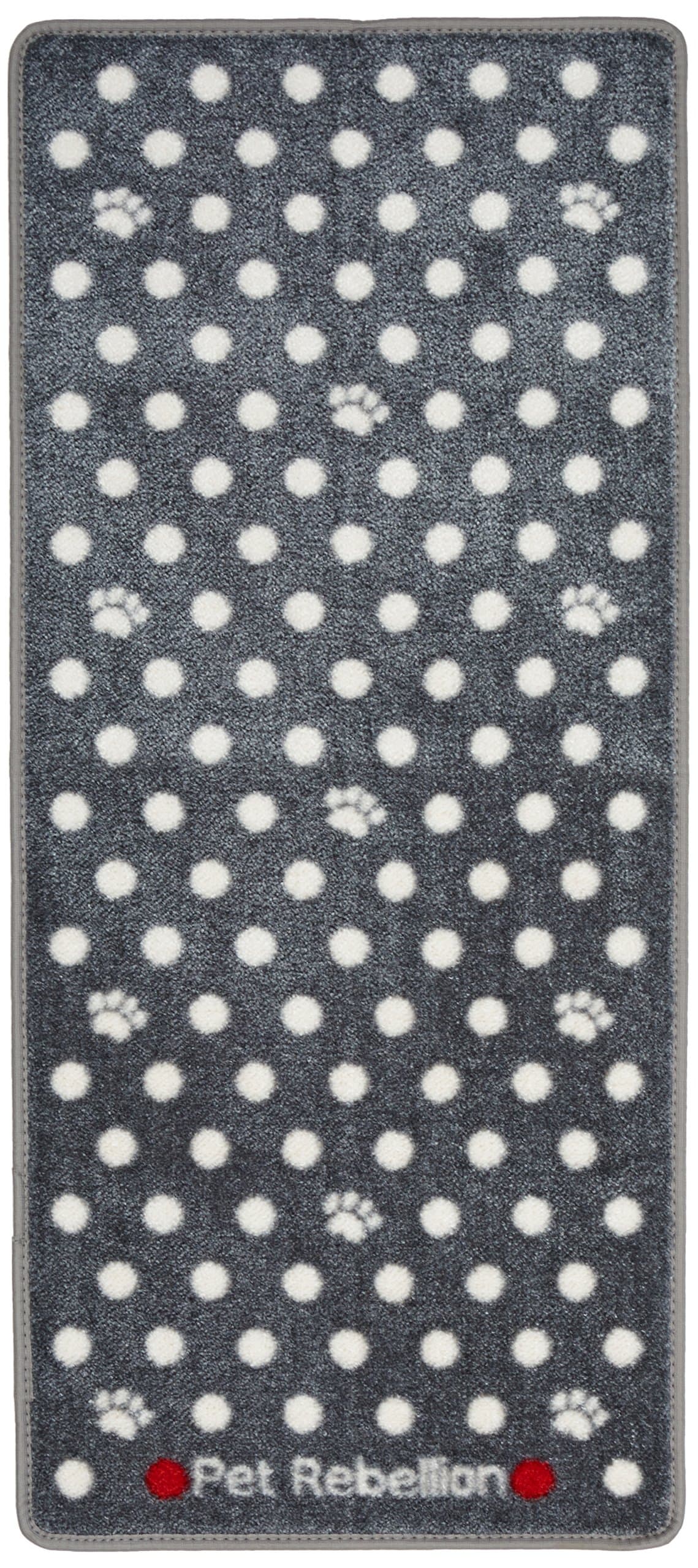 Pet Rebellion Dotty Barrier Rug, Grey