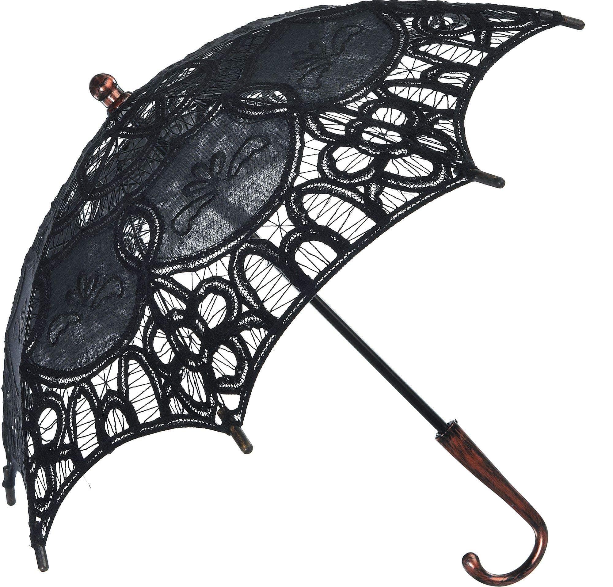 Steampunk Parasol Umbrella - 17 1/2" x 23", Brown - 1 Pc.